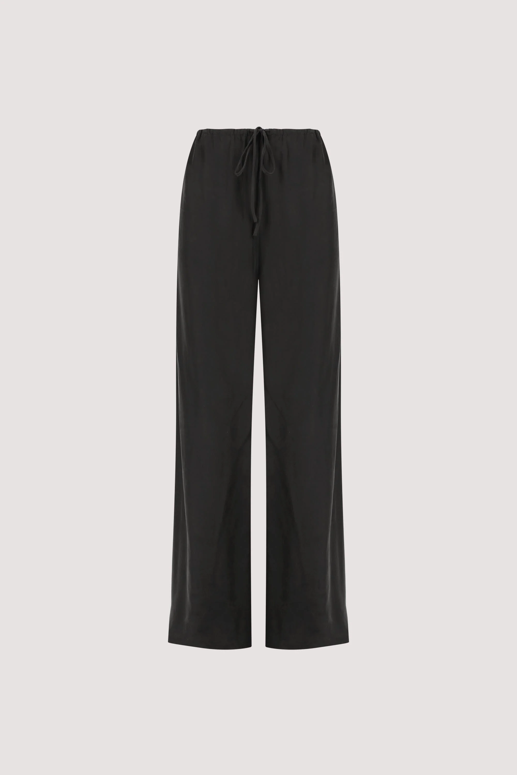 ADDIE BLACK CUPRO DRAWSTRING PANT - Image 10