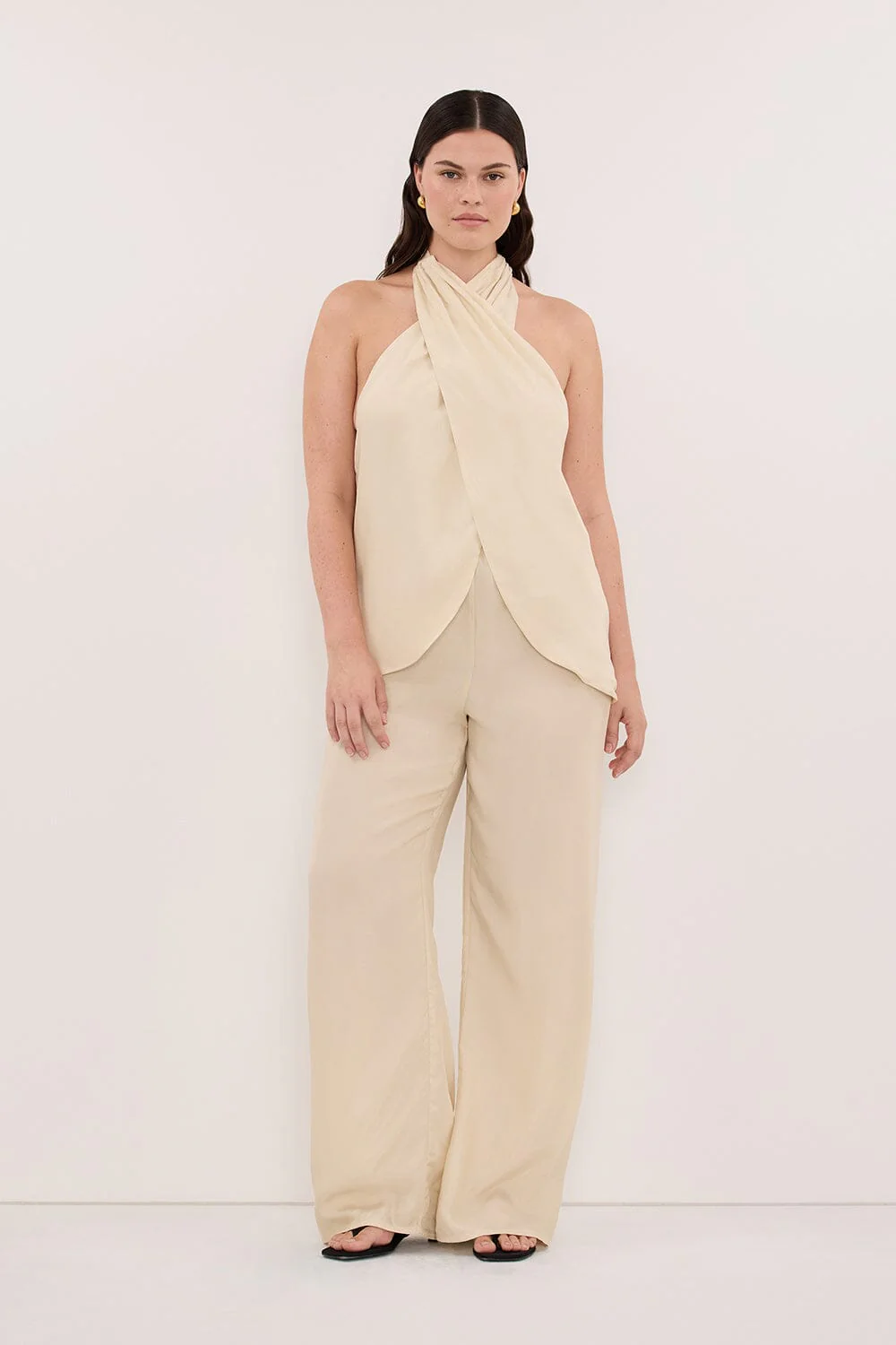 ADDIE STRAW CUPRO DRAWSTRING PANT - Image 6