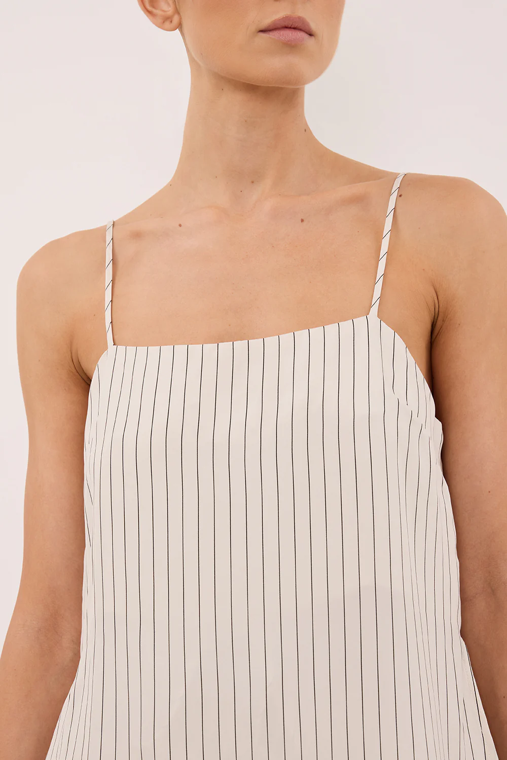 AMARA CREAM STRIPE CUPRO CAMI TOP - Image 6