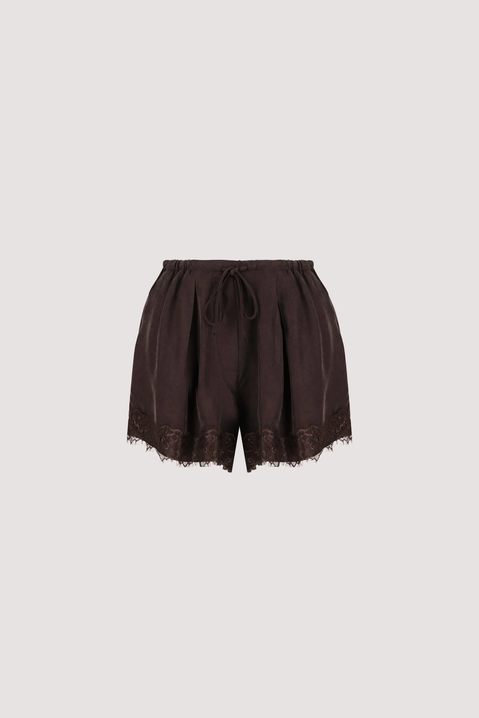 ANDREA PLUM CHOC CUPRO LACE SHORT - Image 7