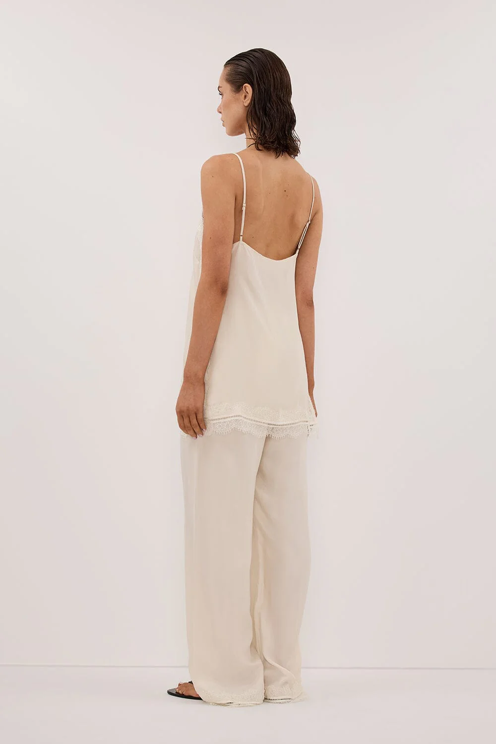 ANDREA SANDSTONE CUPRO LACE PANT - Image 4