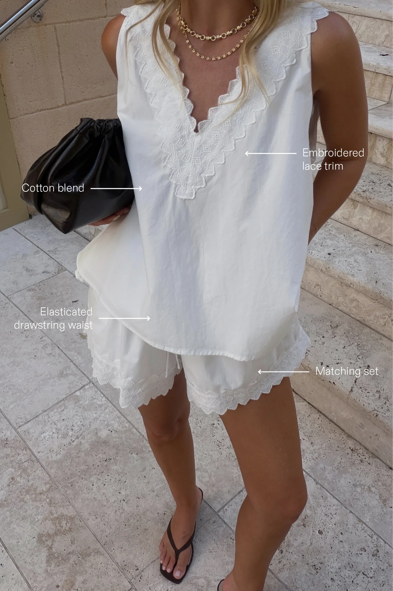 ANNABEL WHITE SHORTS - Image 2