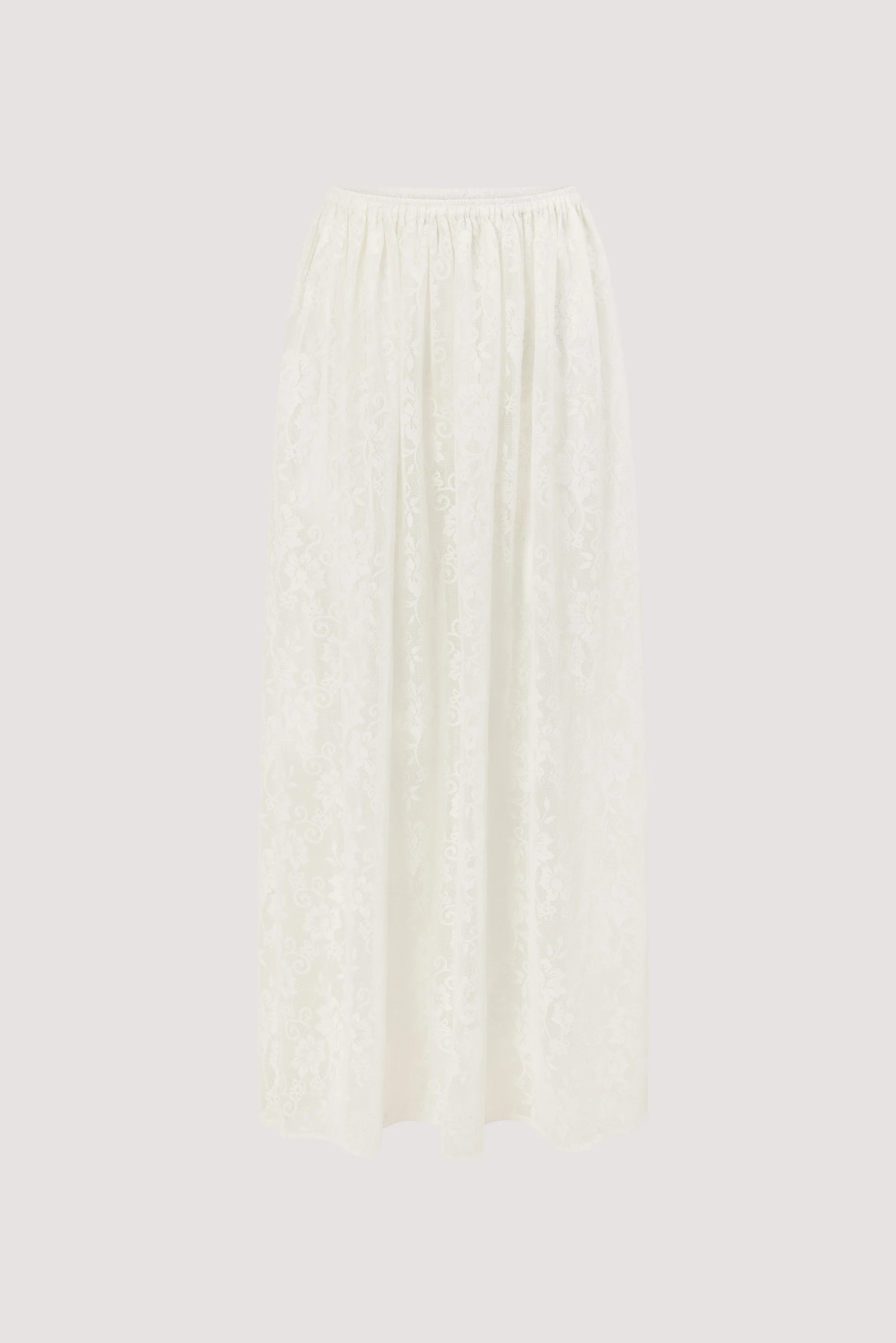 ANYA WHITE LACE MAXI SKIRT - Image 10