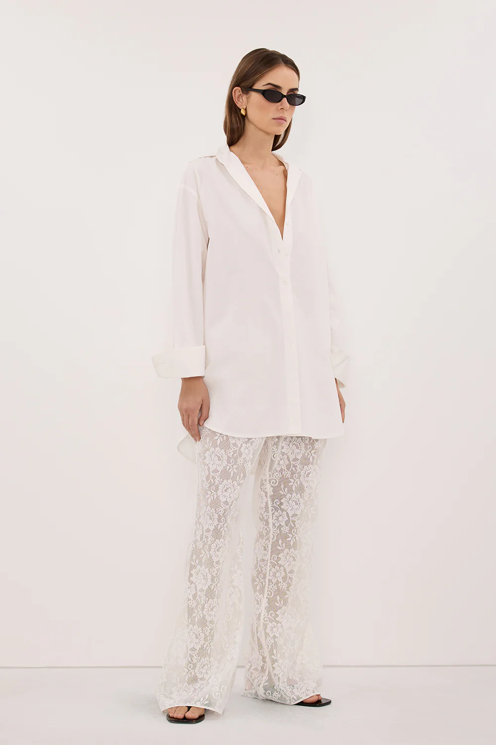 ANYA WHITE LACE PANT - Image 3