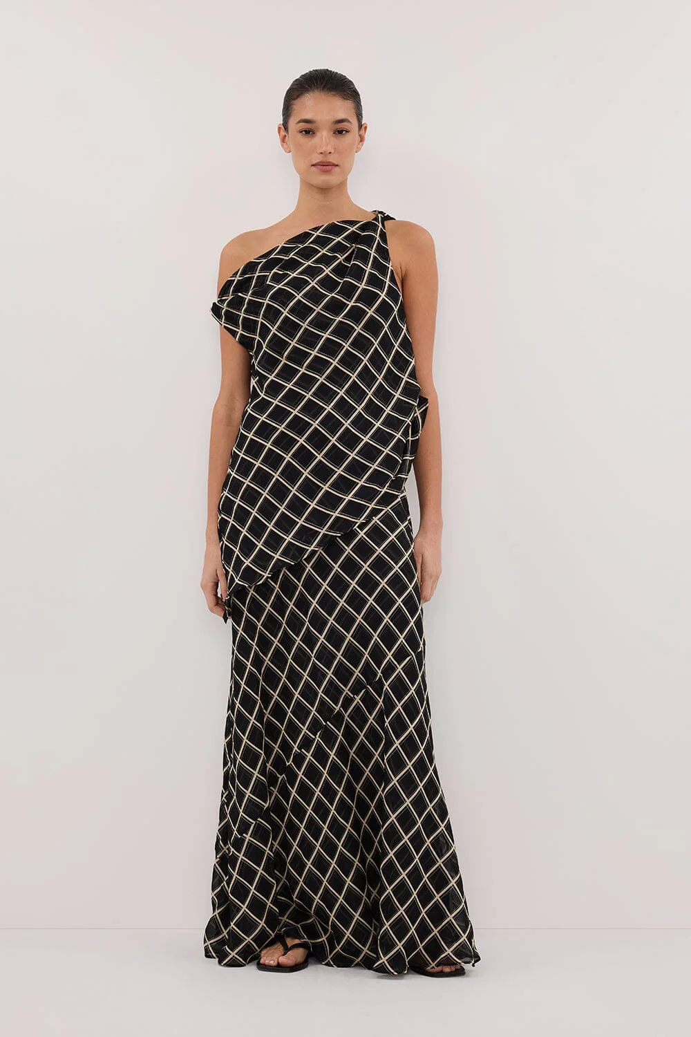 ARLINGTON BLACK MIDI SKIRT