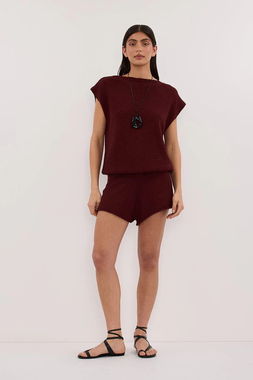 ASPEN SANGRIA KNIT TOP