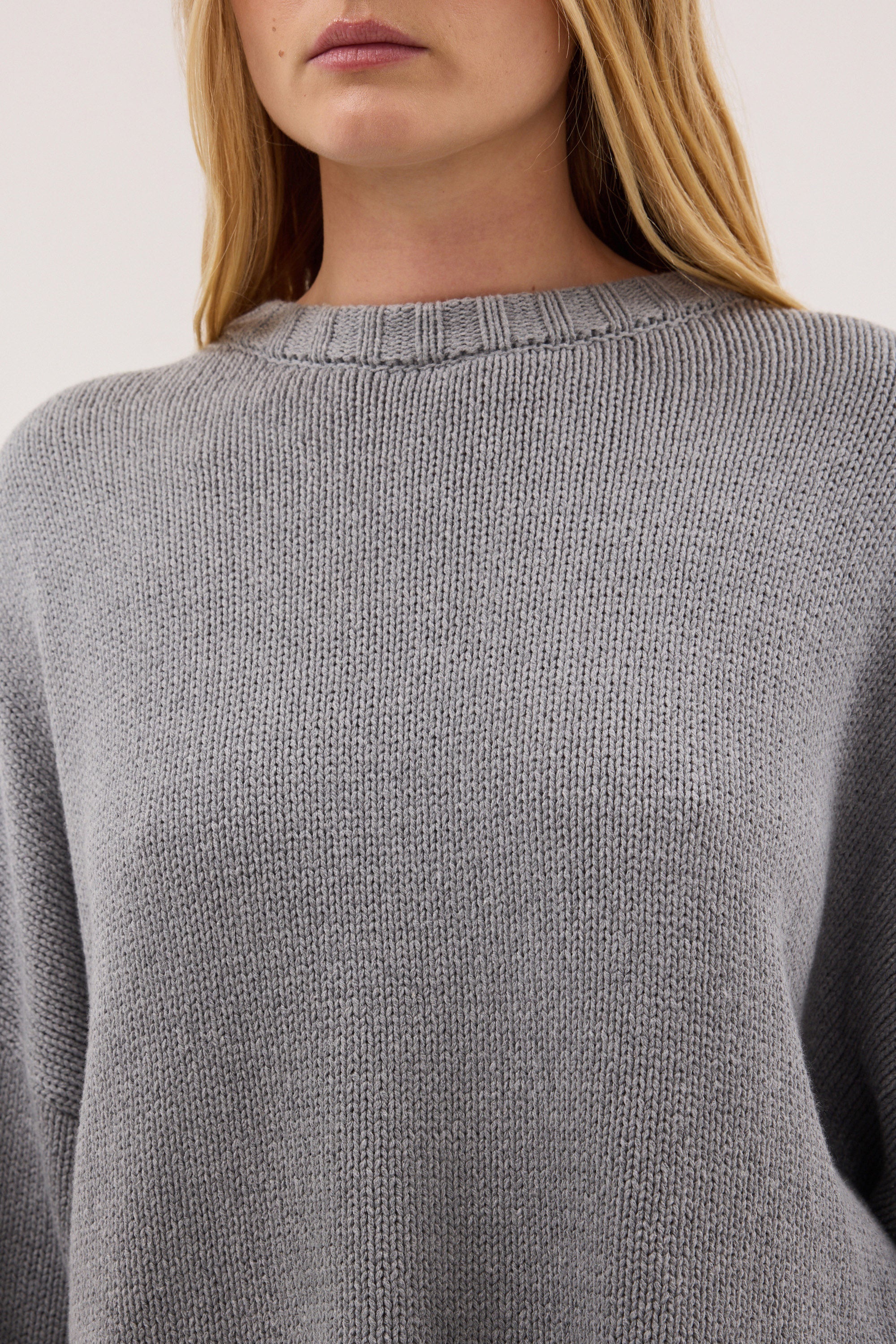 BAY GREY MARLE KNIT JUMPER - Image 5