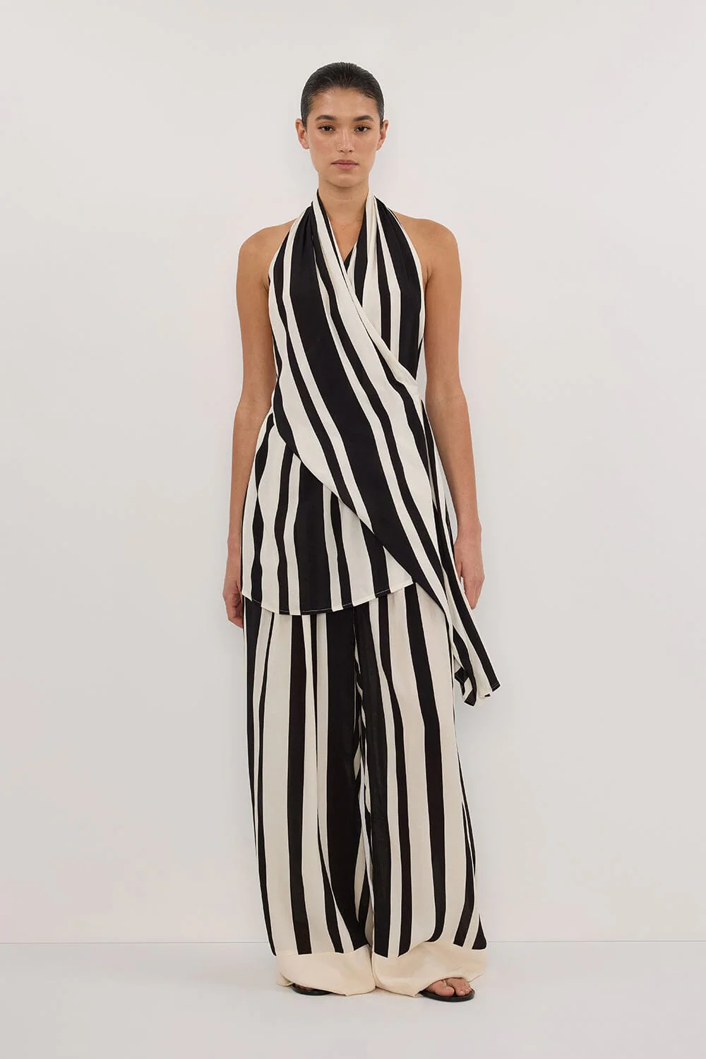 BEAU BLACK STRIPE PANT
