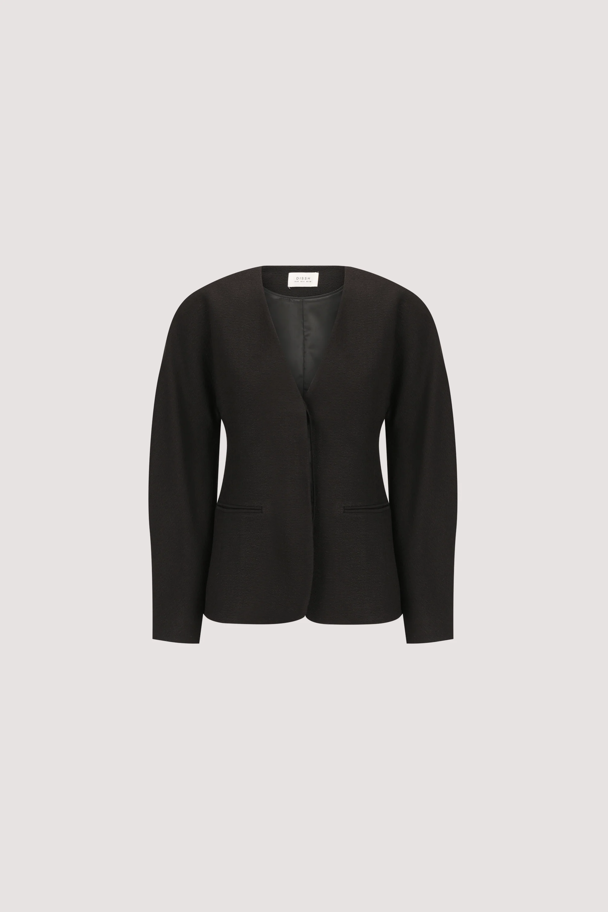 BOBBI BLACK BOUCLE COCOON BLAZER - Image 8