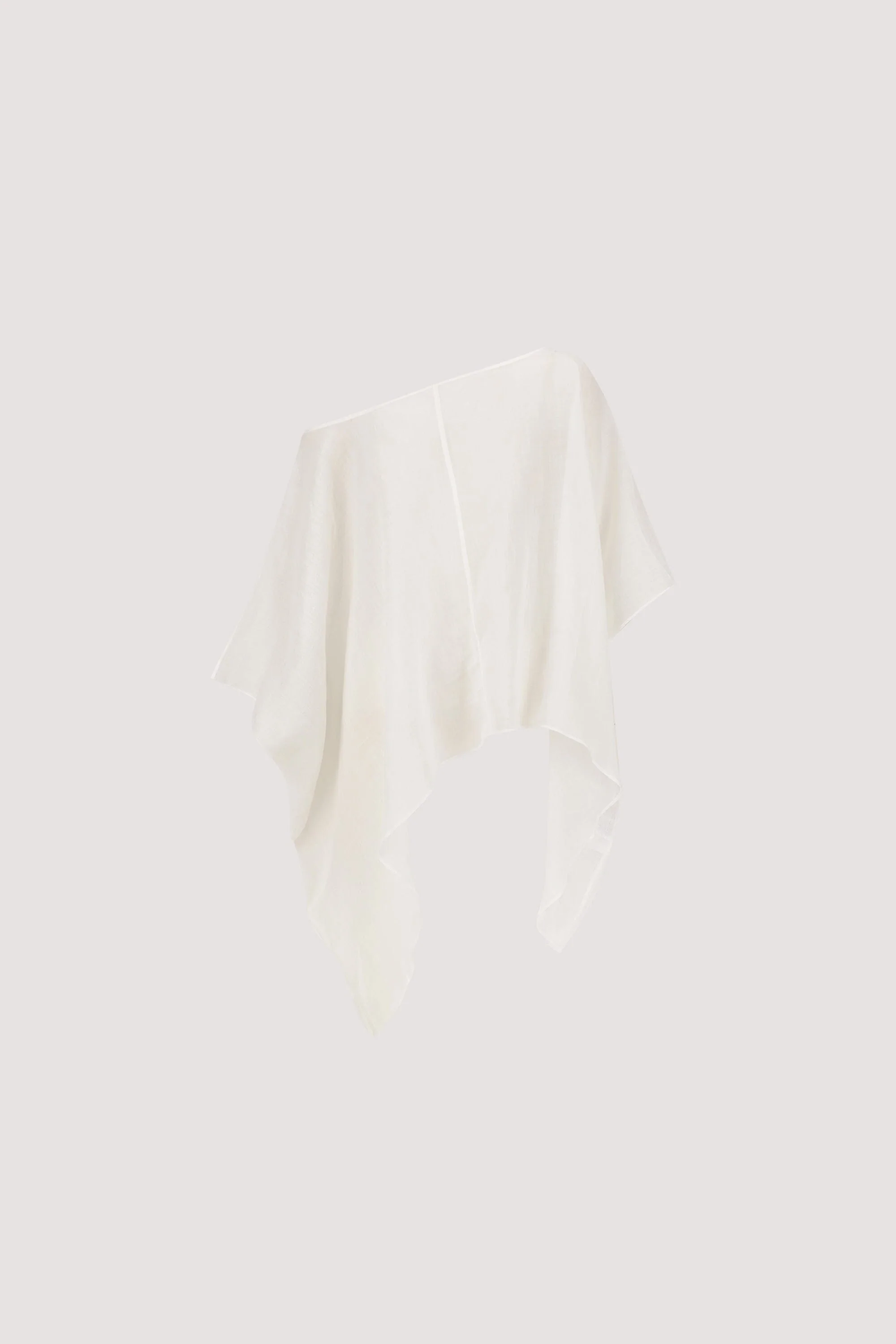 BRIANNE WHITE BATWING RAMIE TOP - Image 5