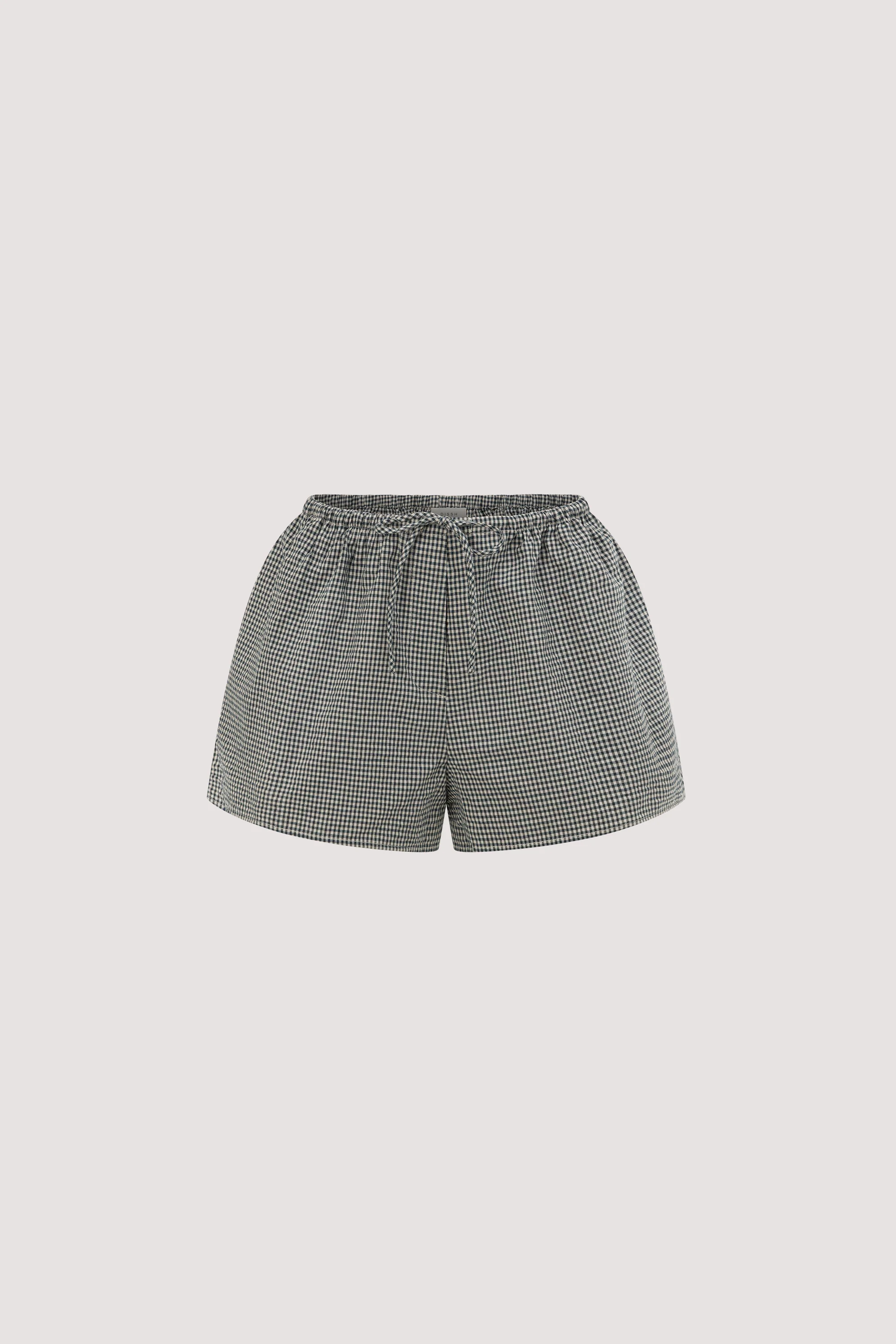 BRIONA GINGHAM COTTON SHORT - Image 5
