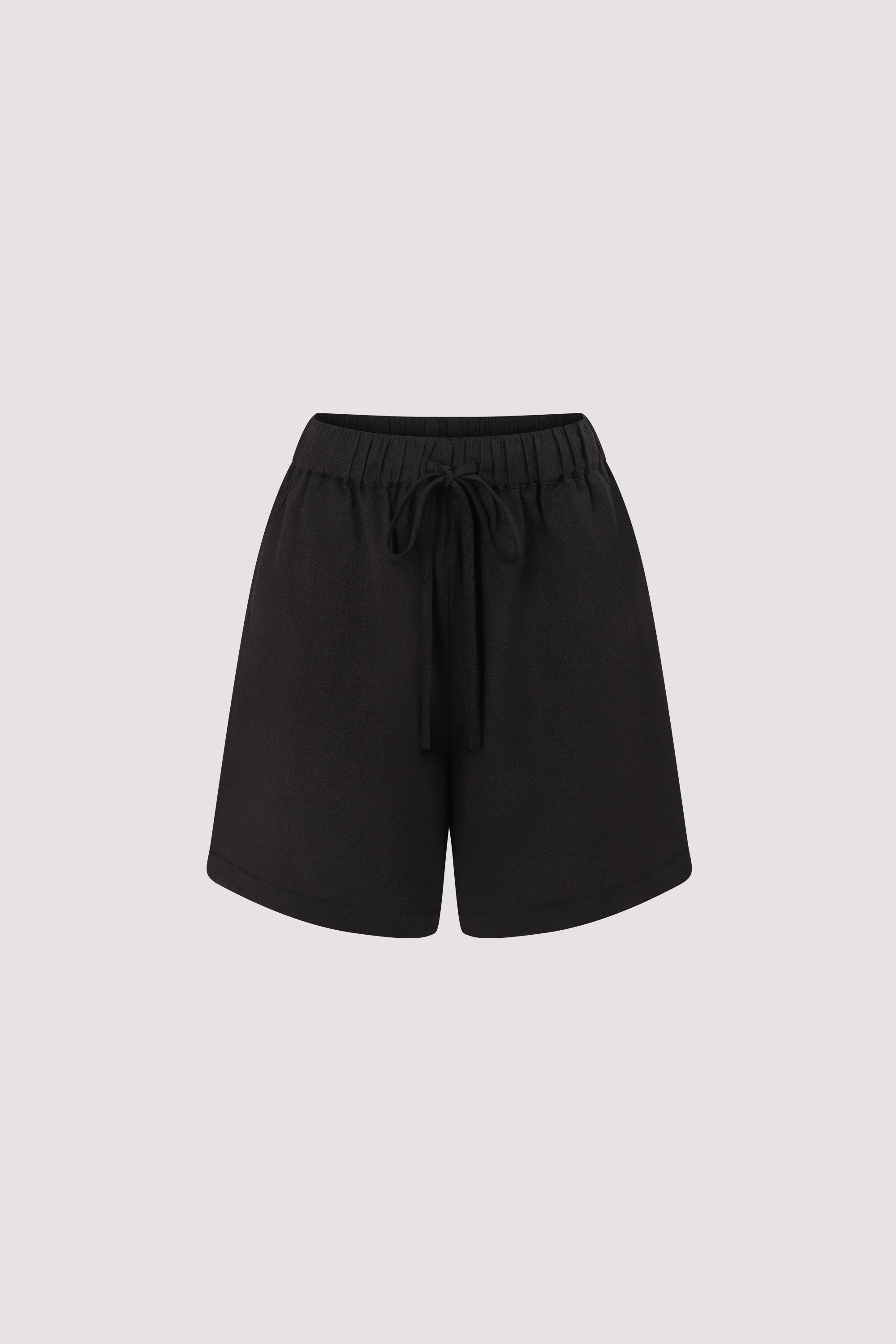 CALIA BLACK DRAWSTRING BERMUDA SHORT - Image 8