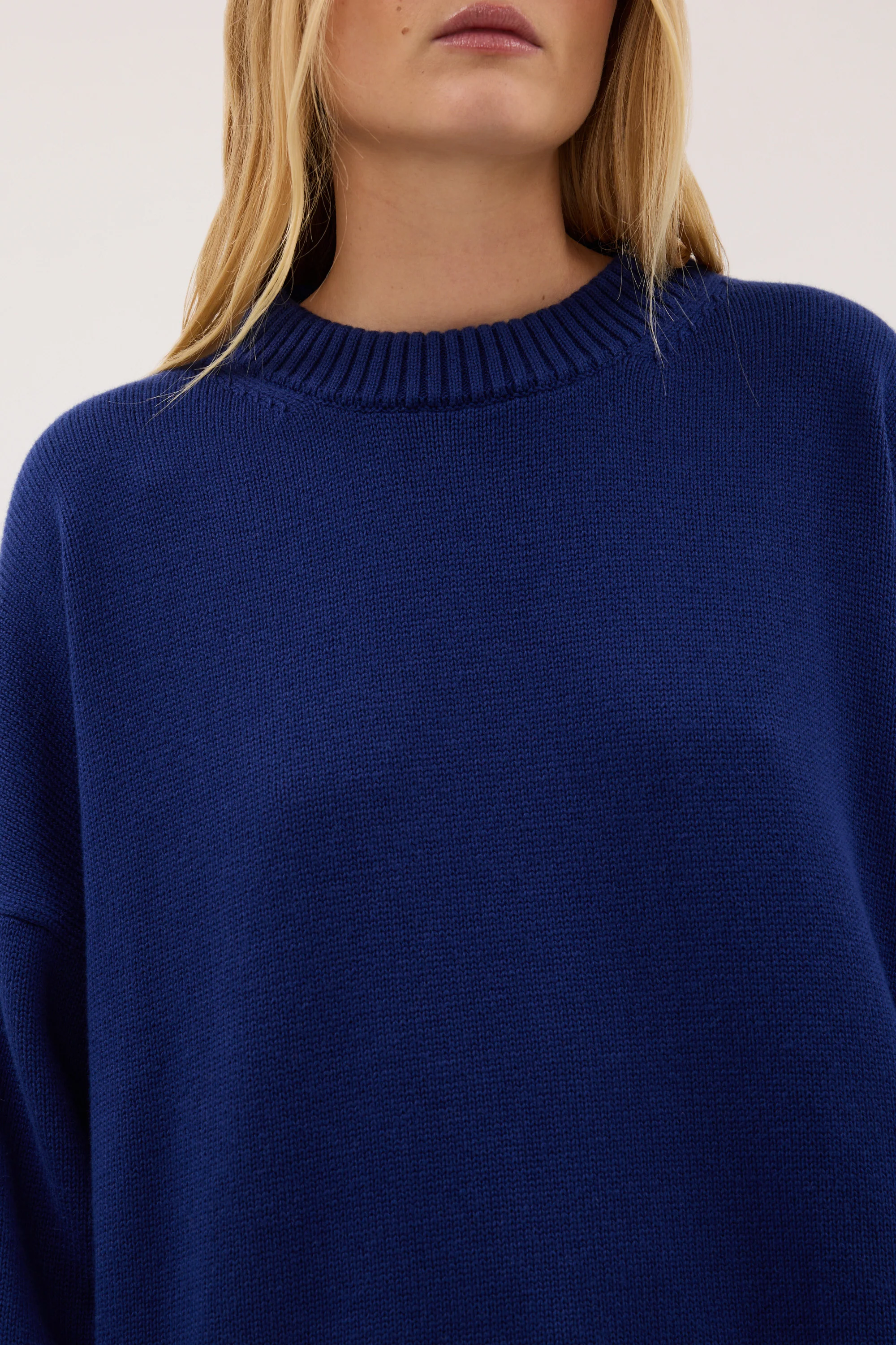 CECILIA COBALT CREW NECK JUMPER - Image 6