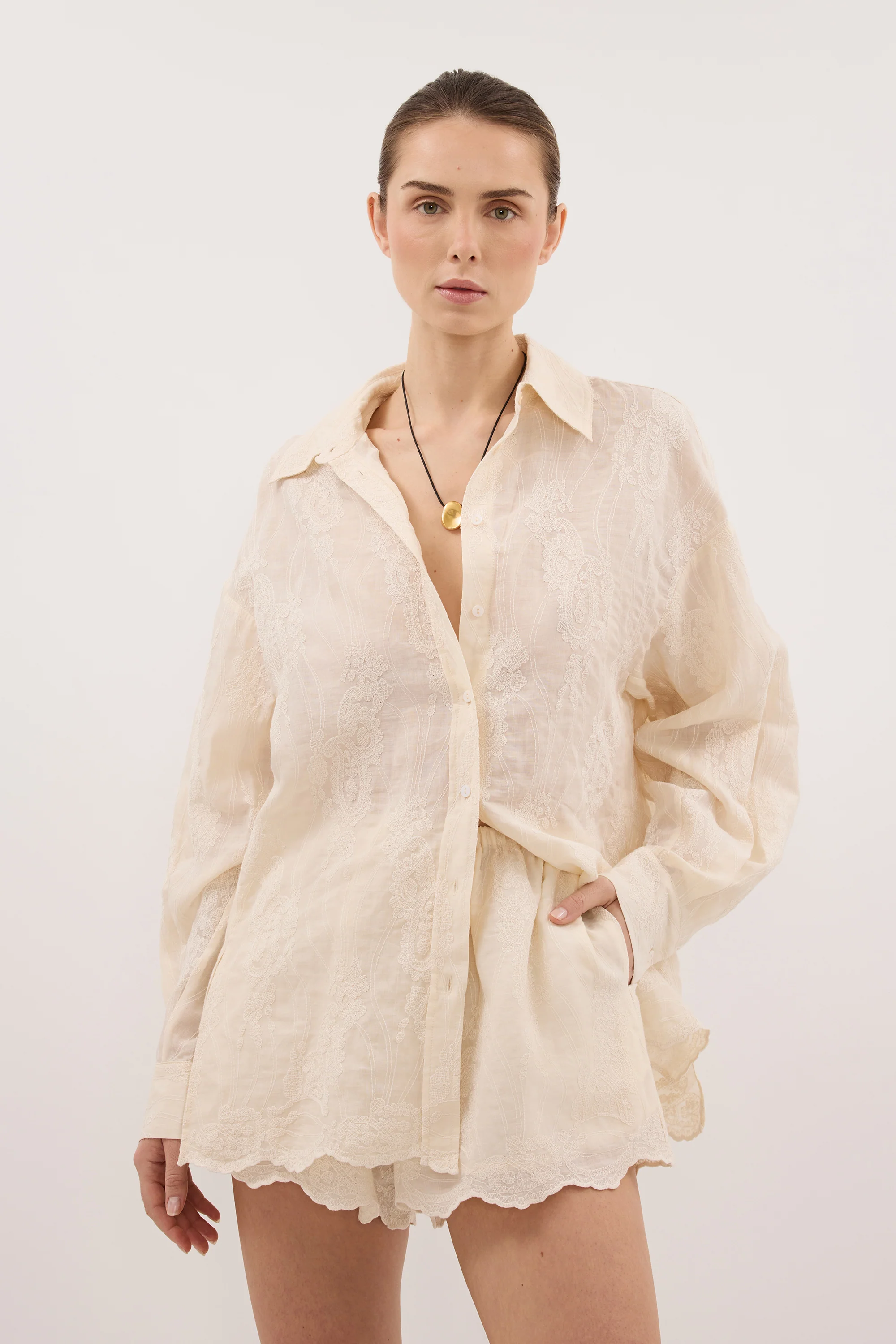 CORDELIA SANDSTONE RAMIE SHORT - Image 2