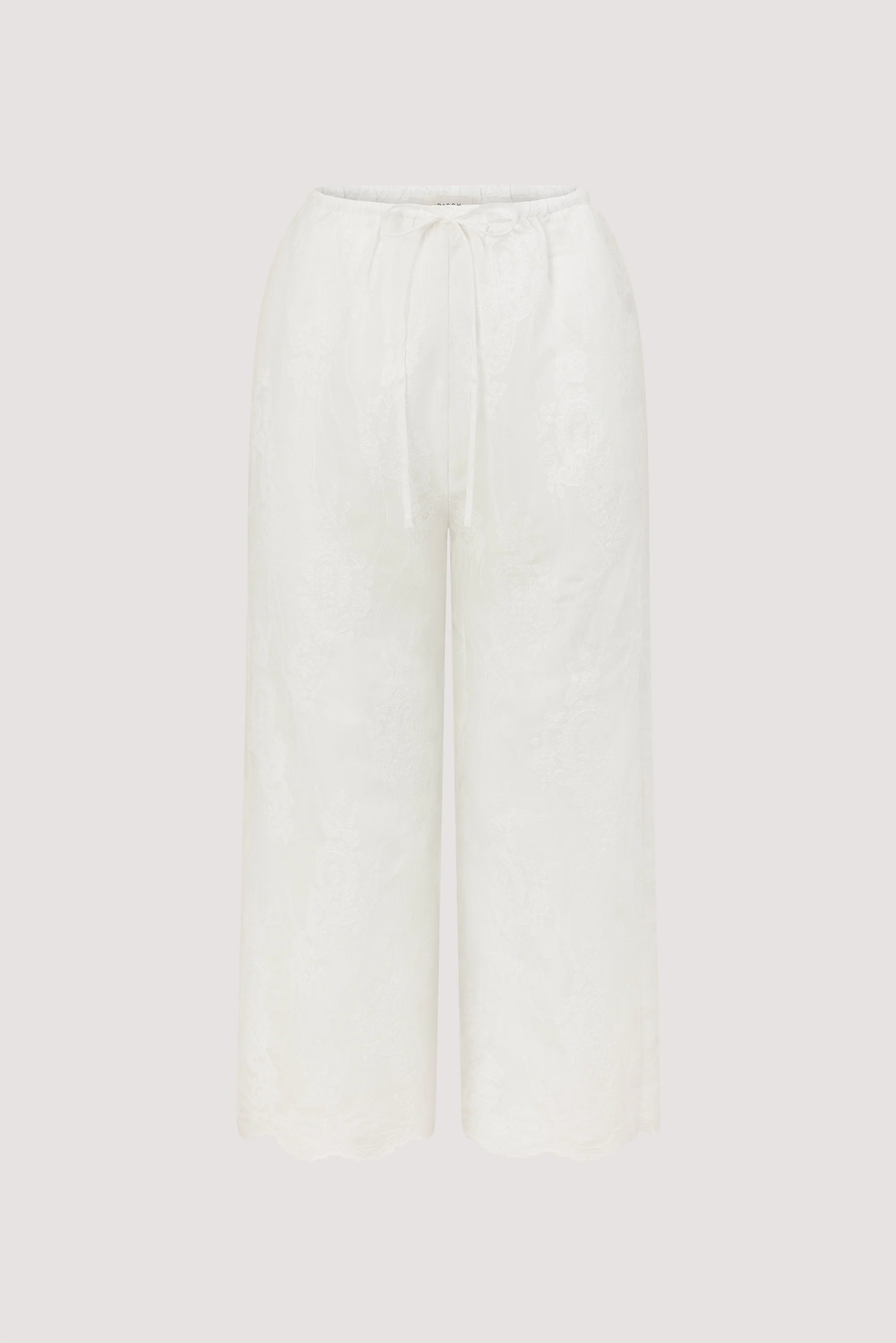 CORDELIA WHITE CROPPED RAMIE PANT - Image 9