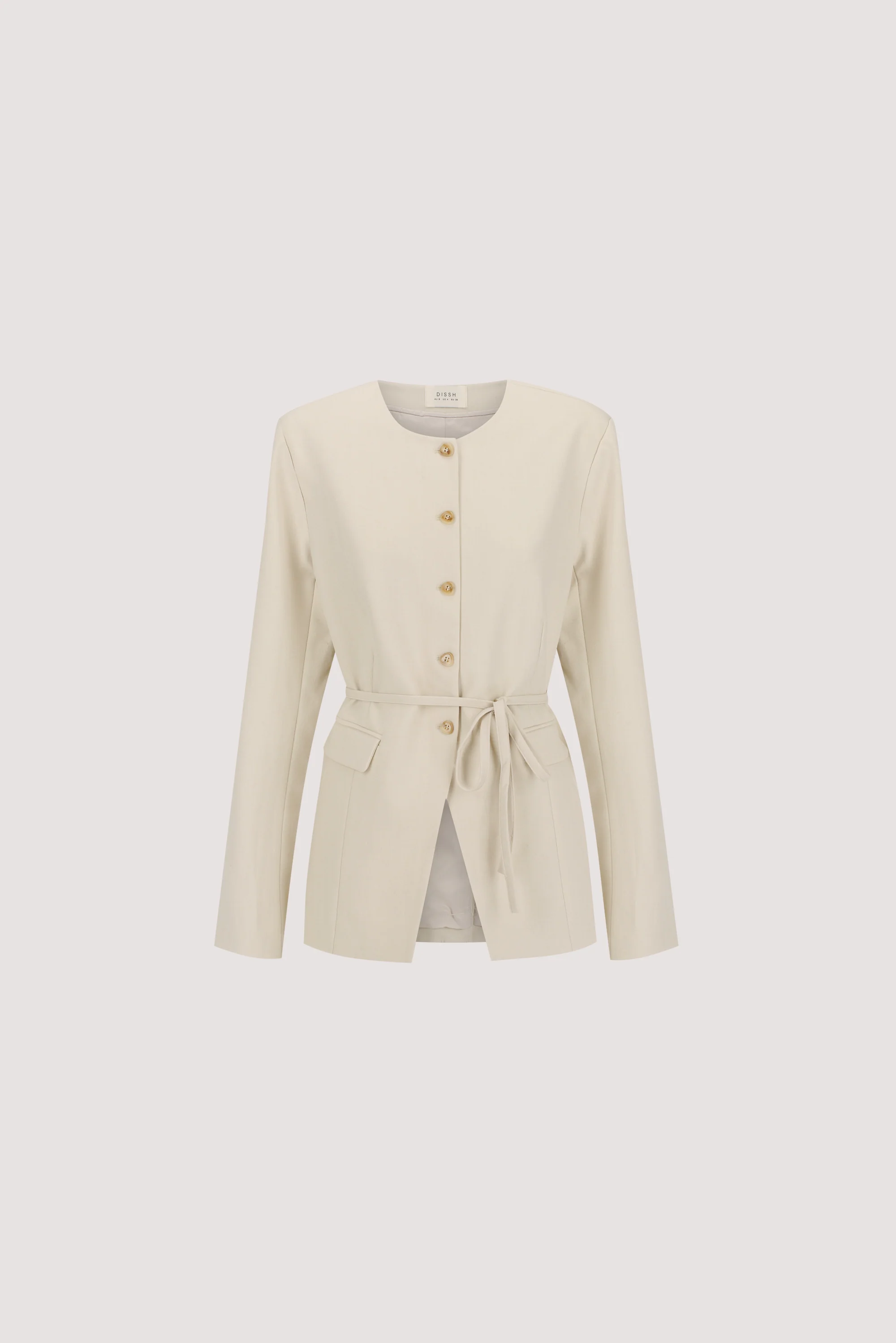 CYRUS BONE COLLARLESS BLAZER - Image 9