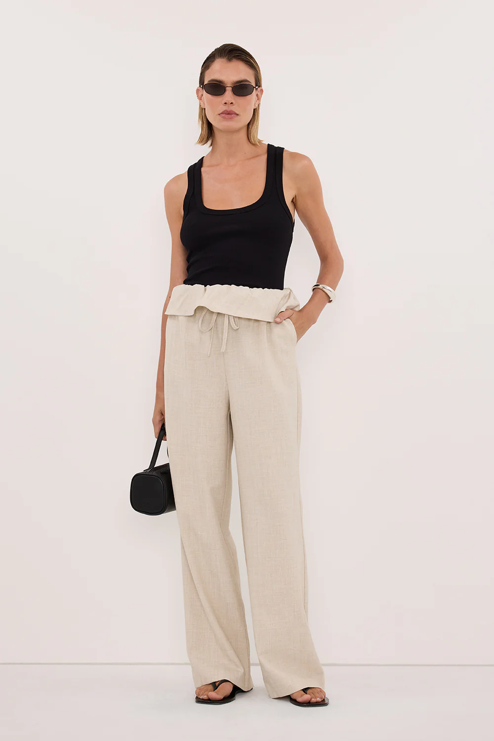 CYRUS NATURAL MARLE FISHERMAN PANT