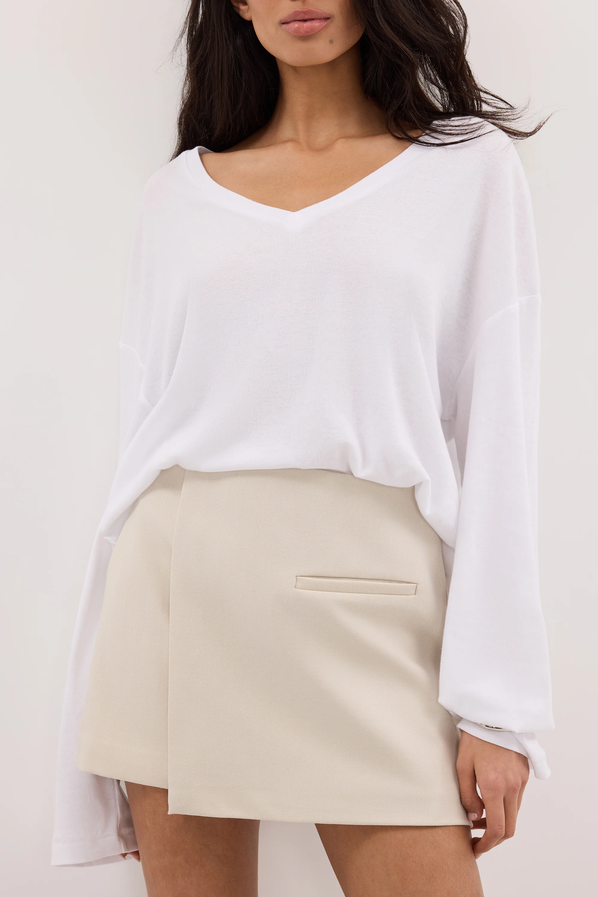 DANICA BONE ASYM WRAP SKORT - Image 5