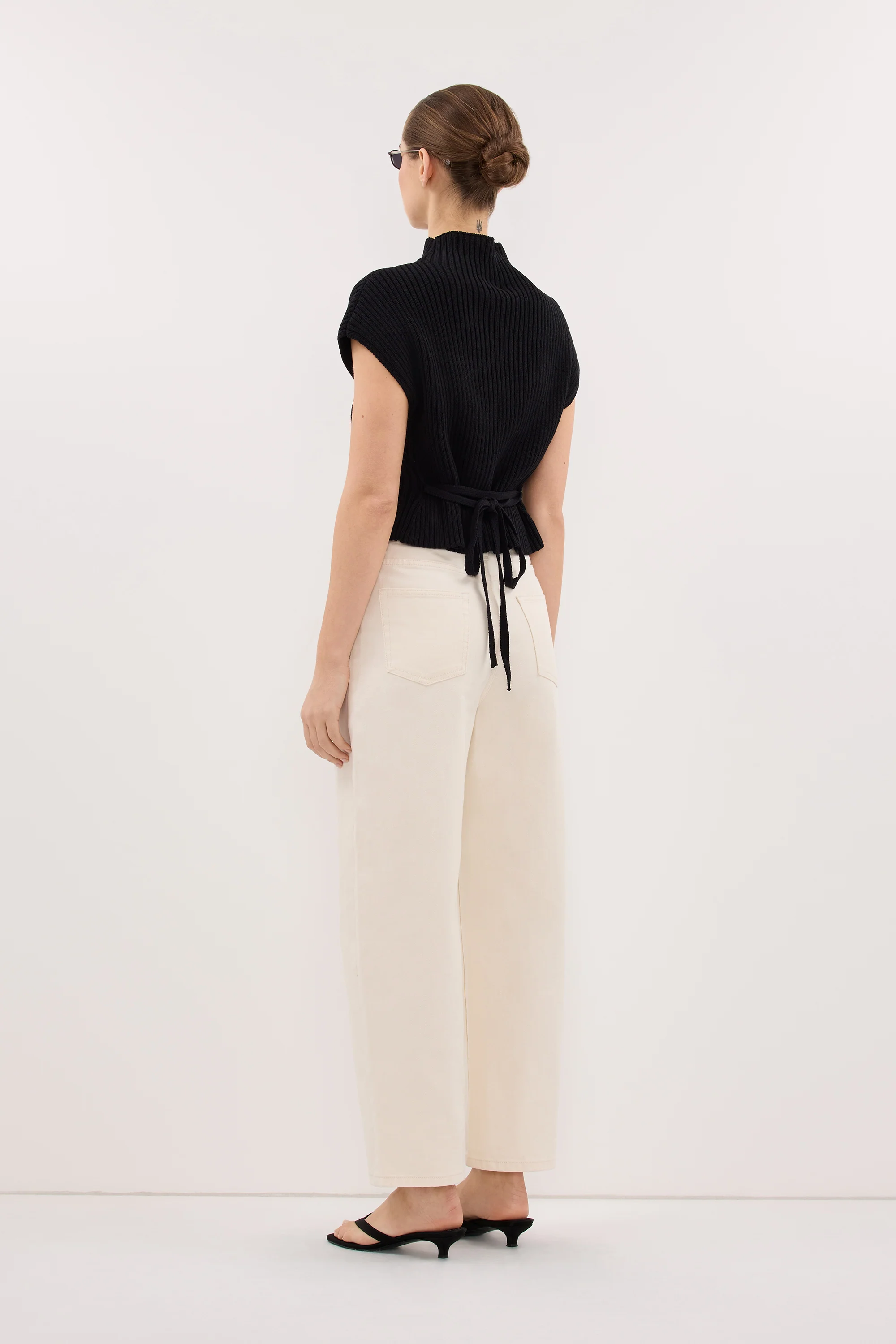DELLA BLACK KNIT TOP - Image 4