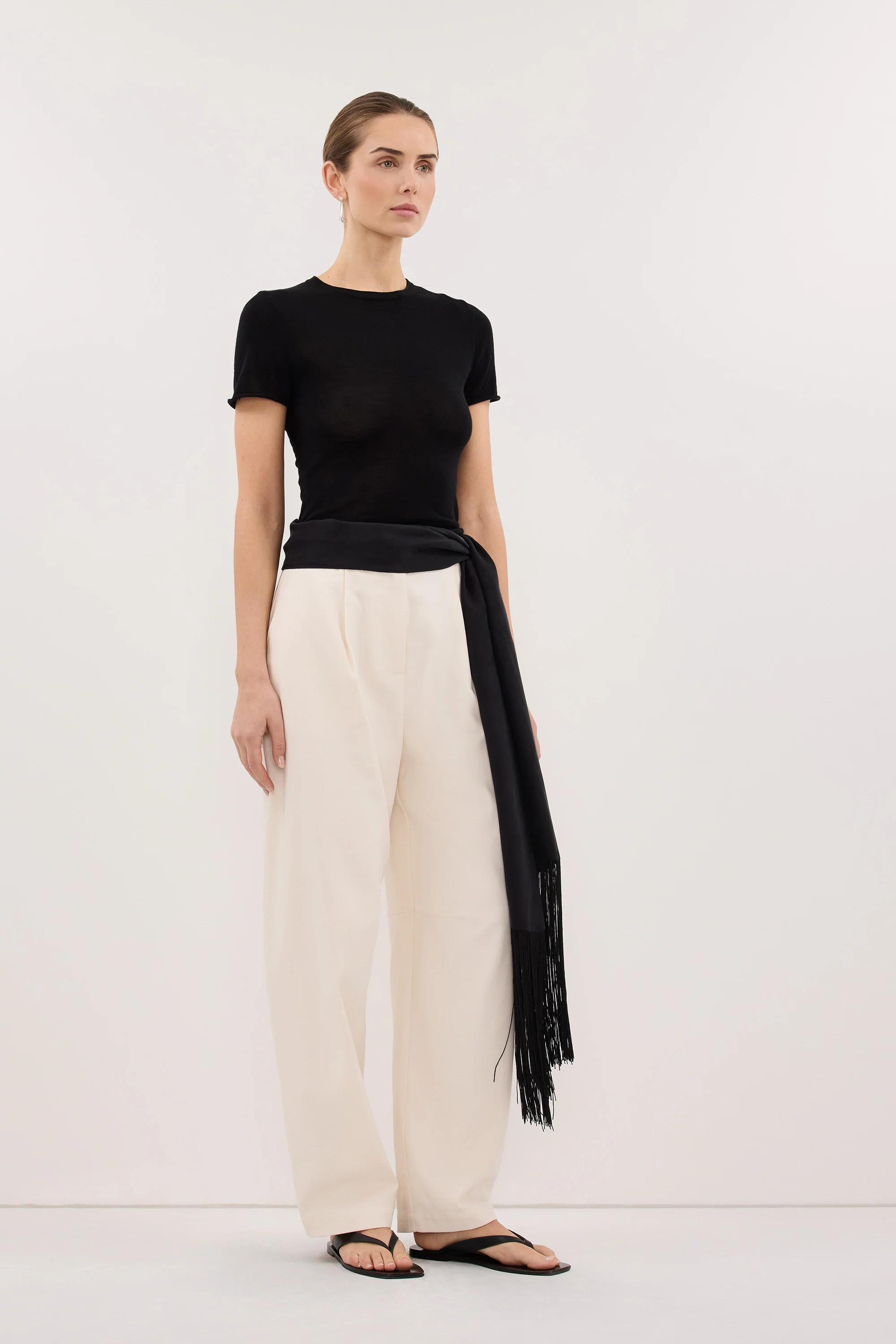 DUKE BLACK MERINO KNIT BABY TEE - Image 3