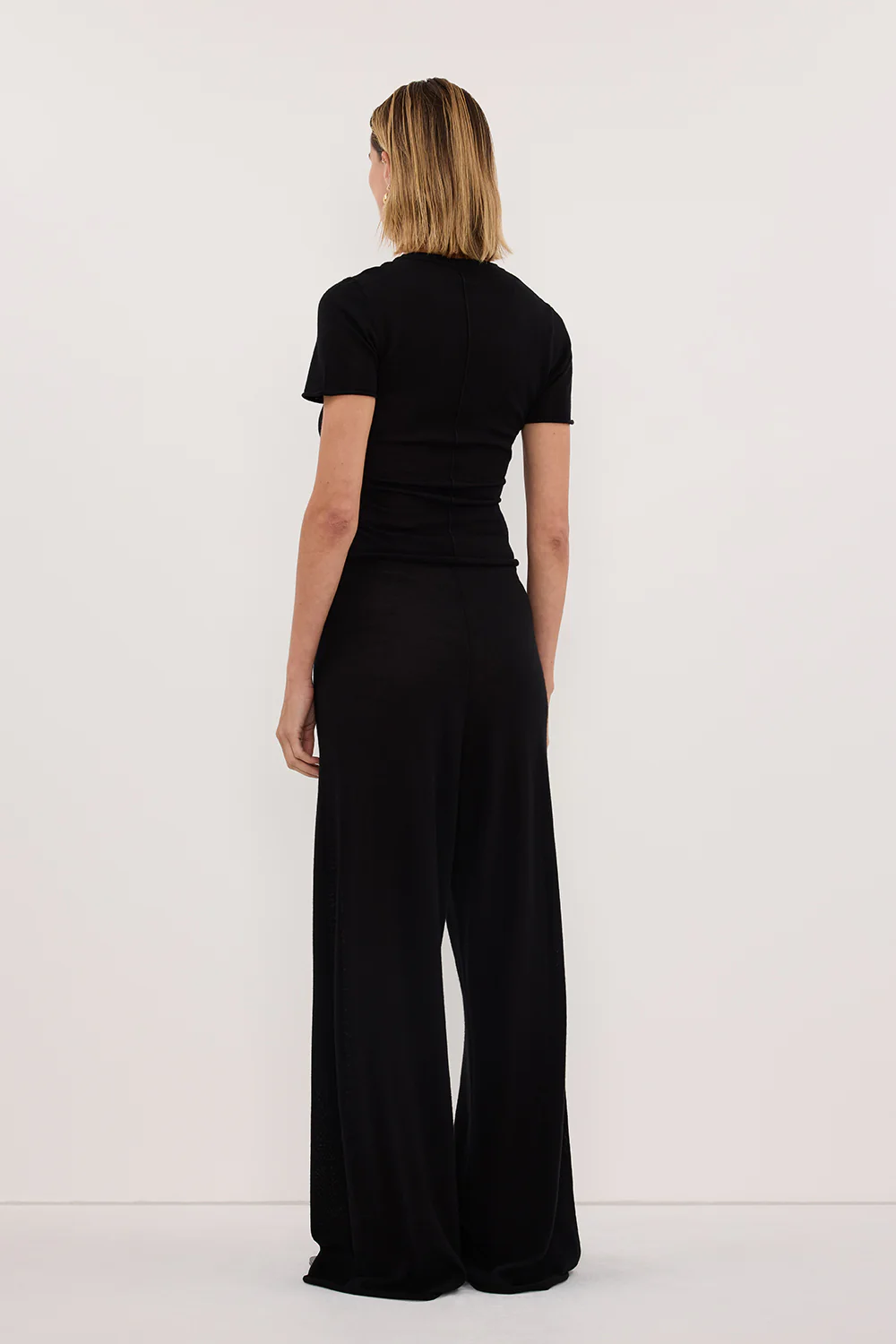 DUKE BLACK MERINO KNIT BABY TEE - Image 7