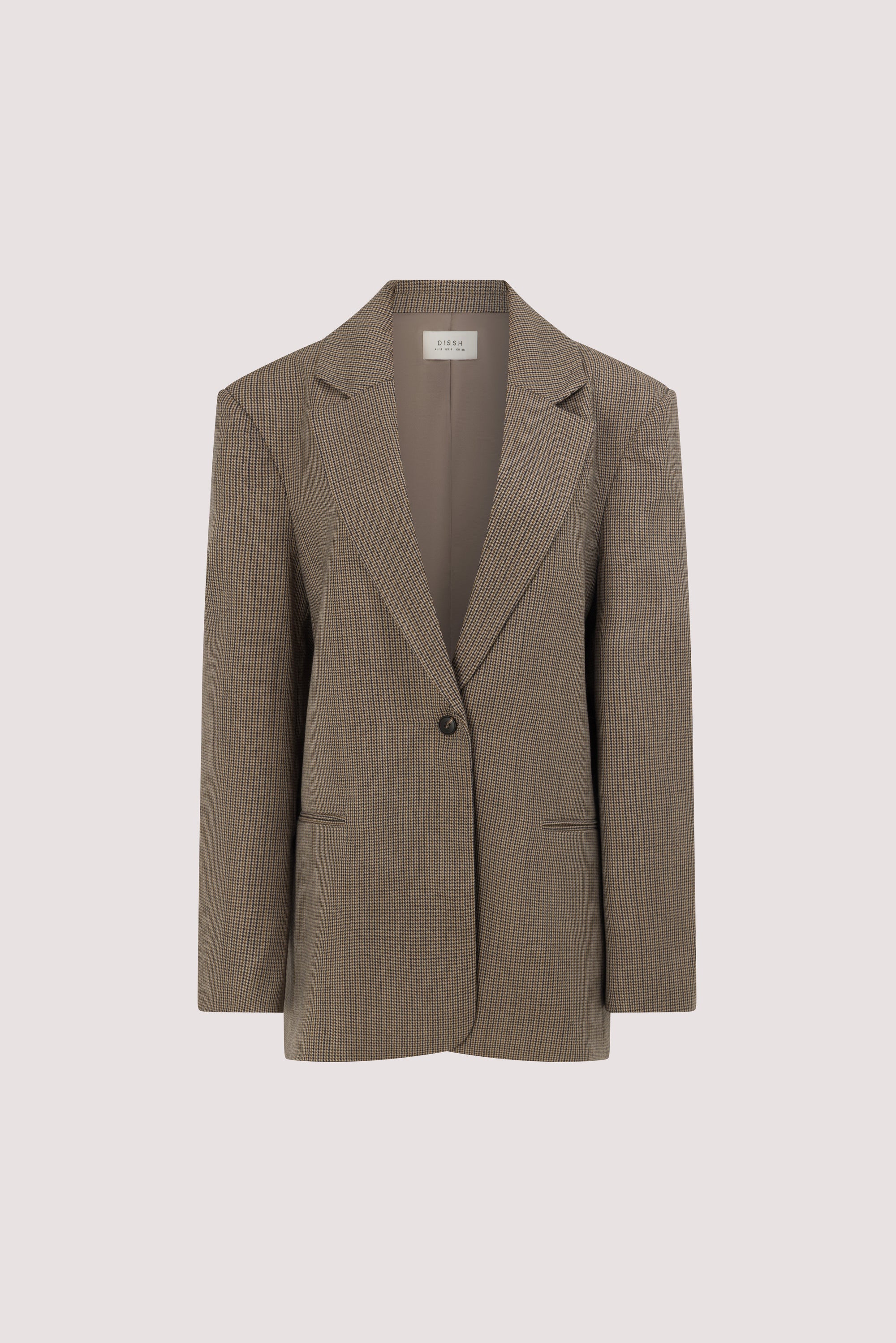 ELLORY BUFF OVERSIZED HOUNDSTOOTH BLAZER - Image 7