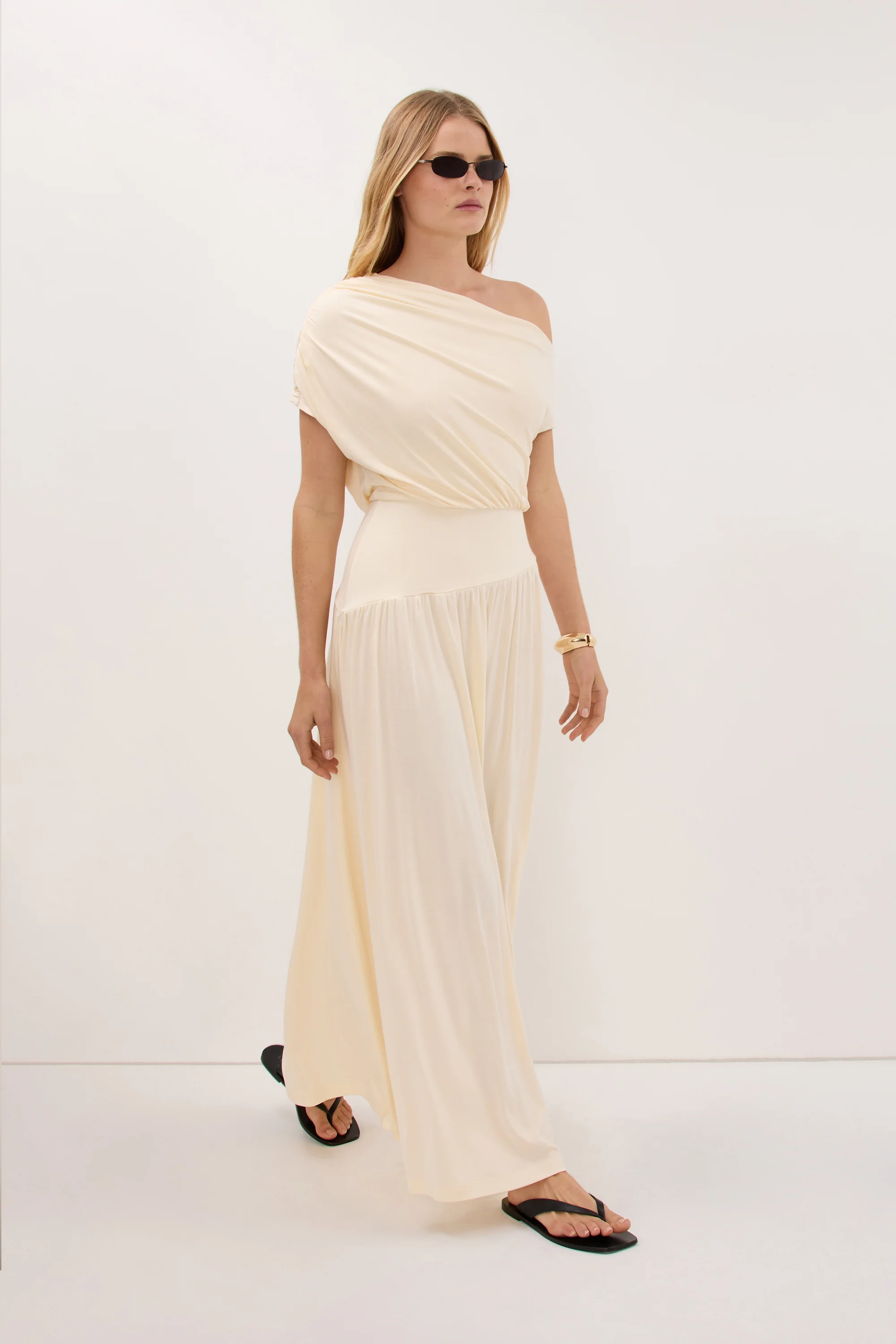 ELSIE BUTTER MODAL ASYM MAXI DRESS - Image 4