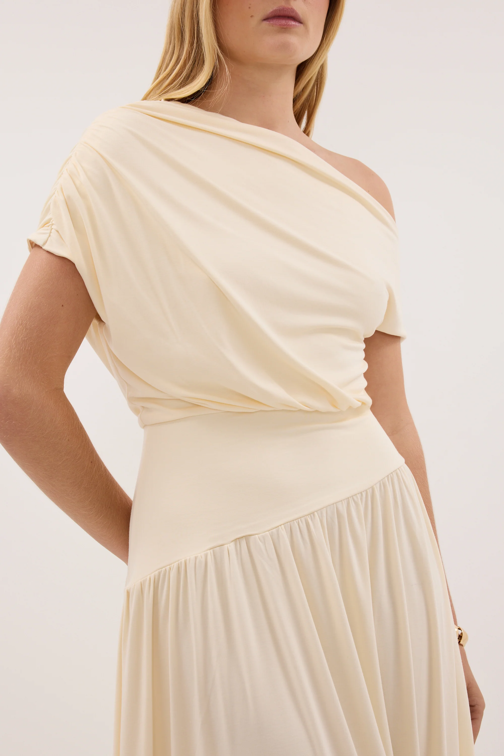 ELSIE BUTTER MODAL ASYM MAXI DRESS - Image 6