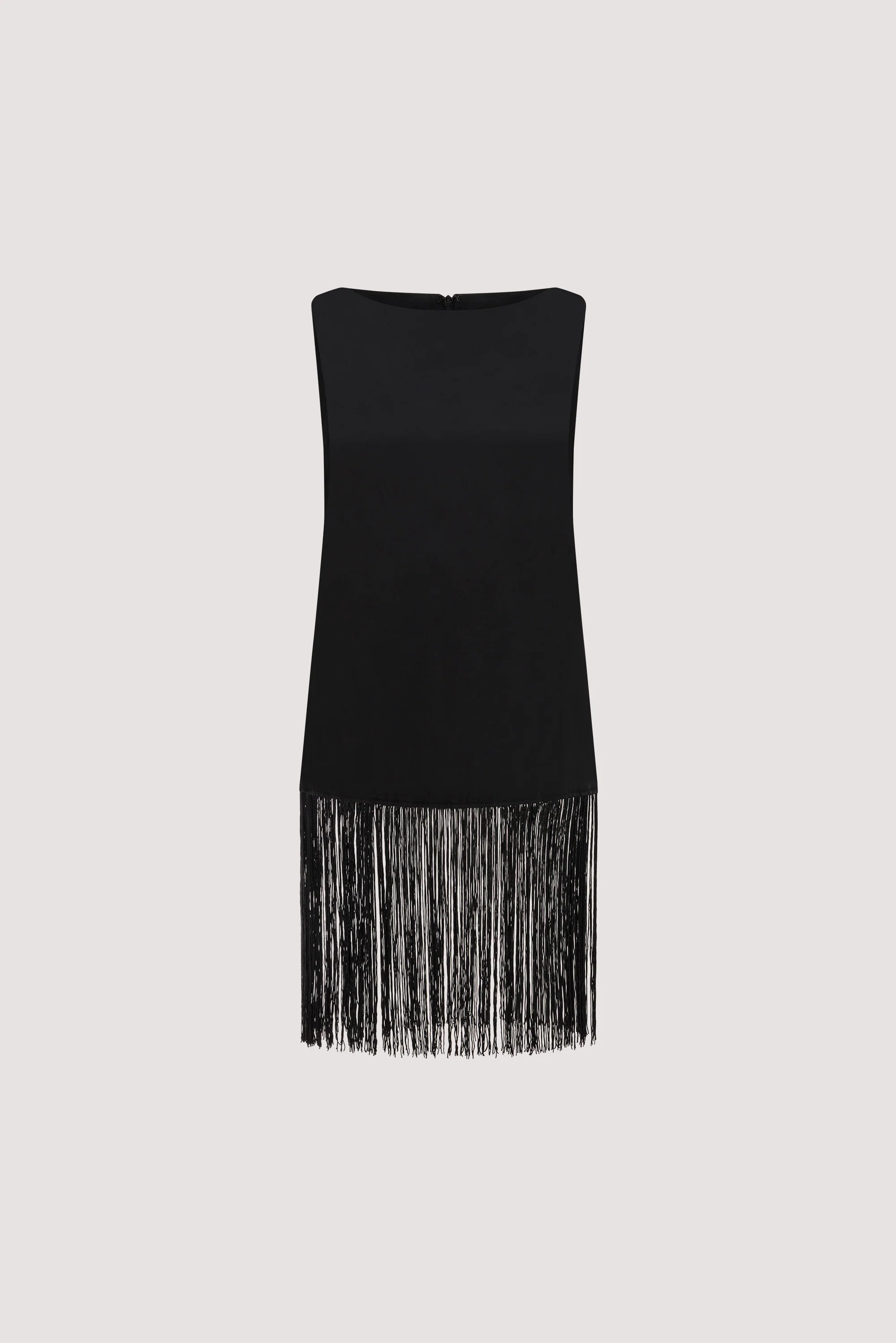 FIORA BLACK CUPRO FRINGE TOP - Image 7