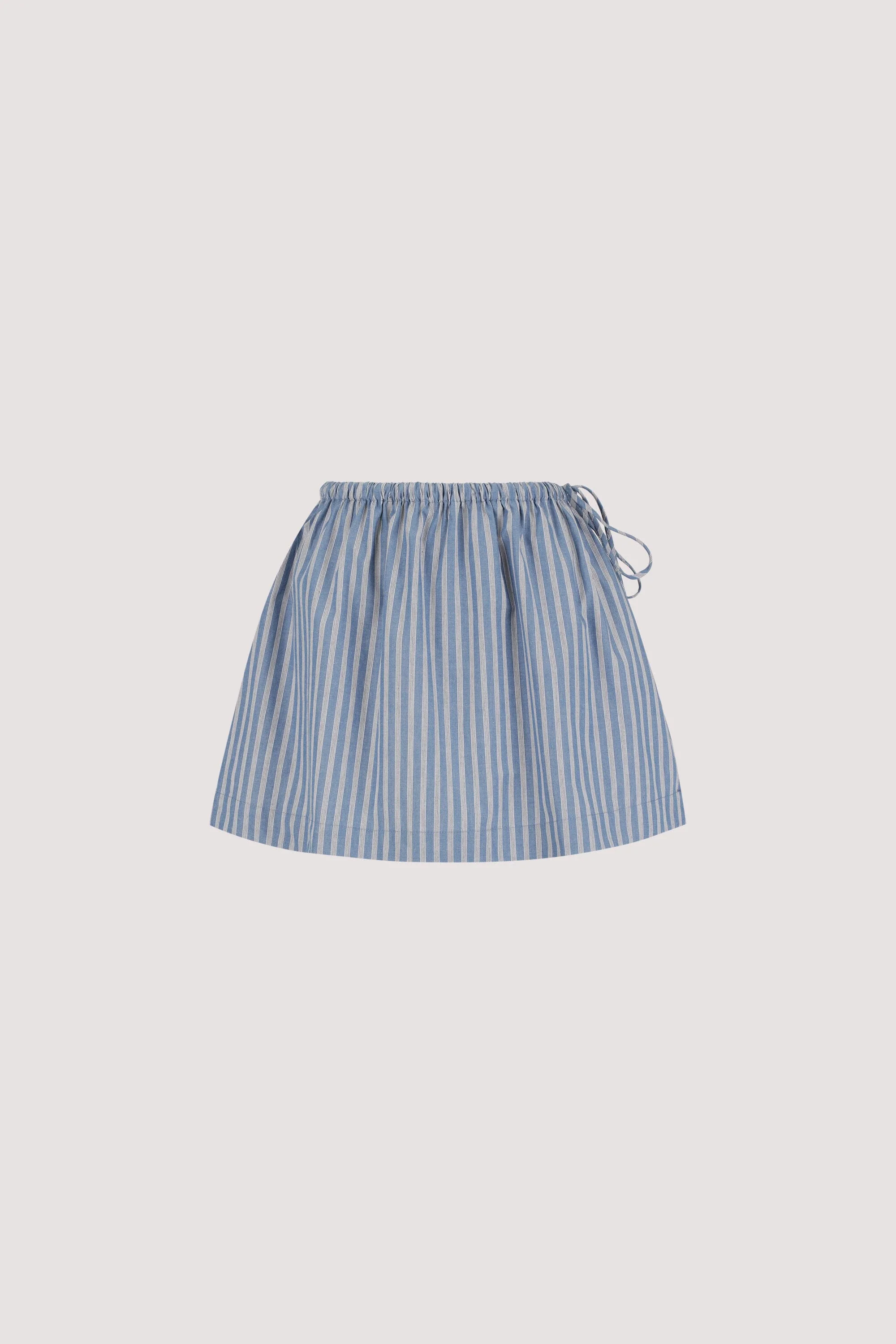 GRACIE BLUE STRIPE MINI SKIRT  - Image 7