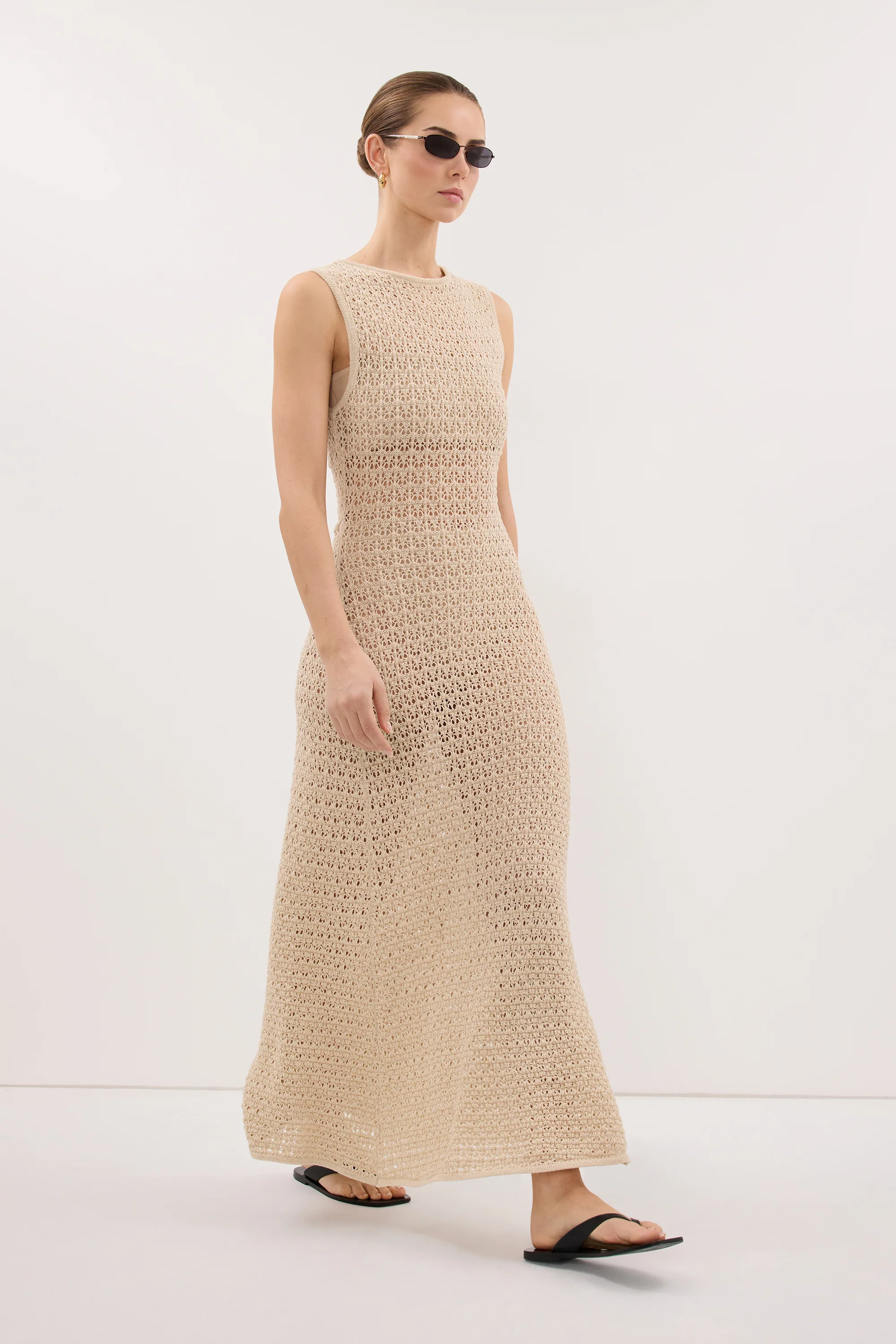 HALO NATURAL KNIT MAXI DRESS - Image 3