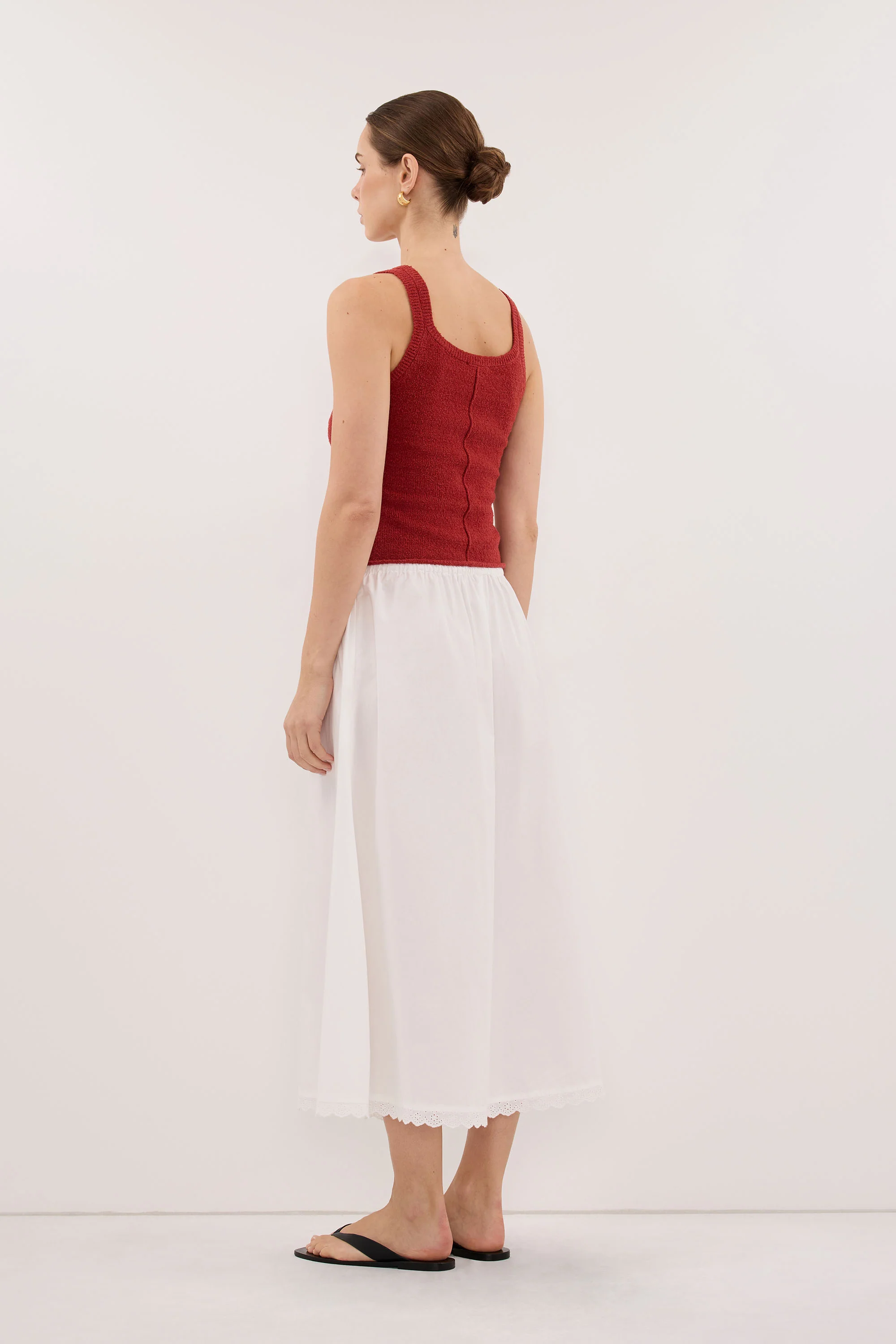 HARRIET BURNT RED KNIT TANK - Image 8