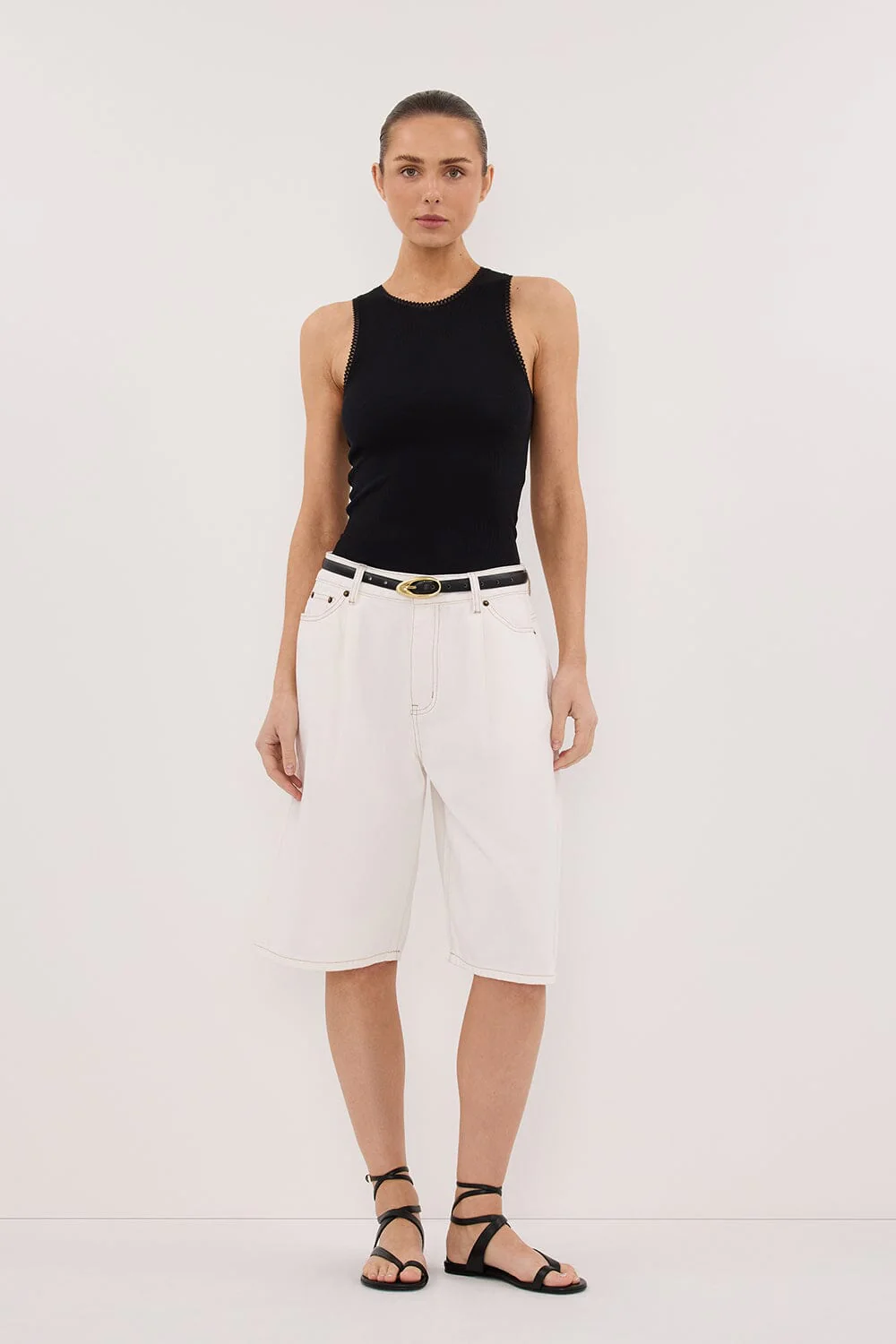 JACK WHITE DENIM BERMUDA SHORT