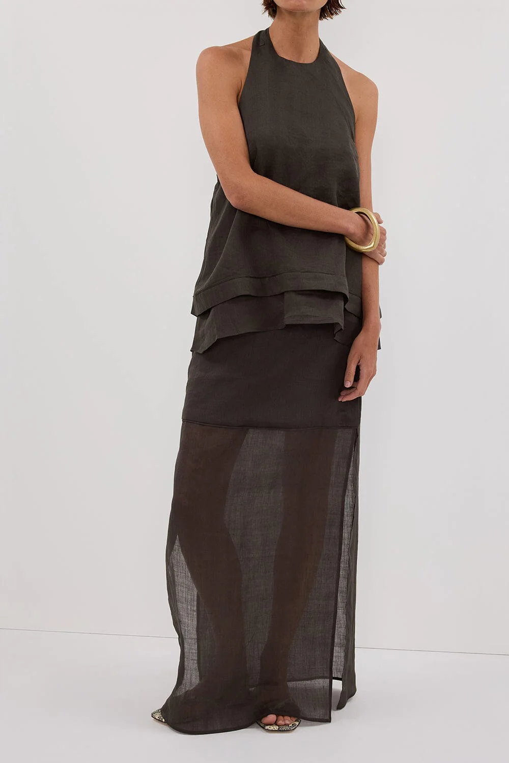 KAI PETROL RAMIE MIDI SKIRT - Image 2