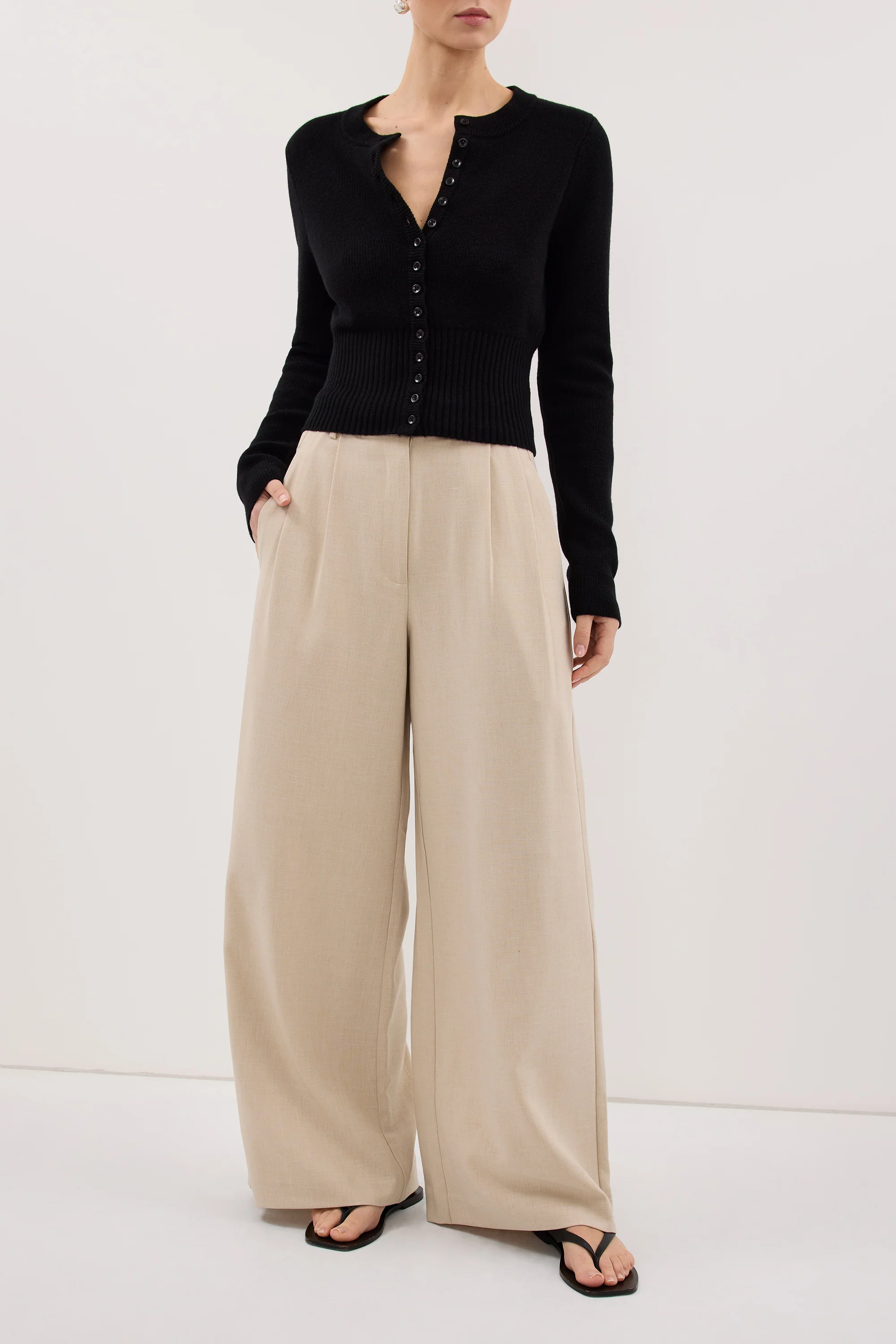KENDALL OAT WIDE LEG PANT - Image 5