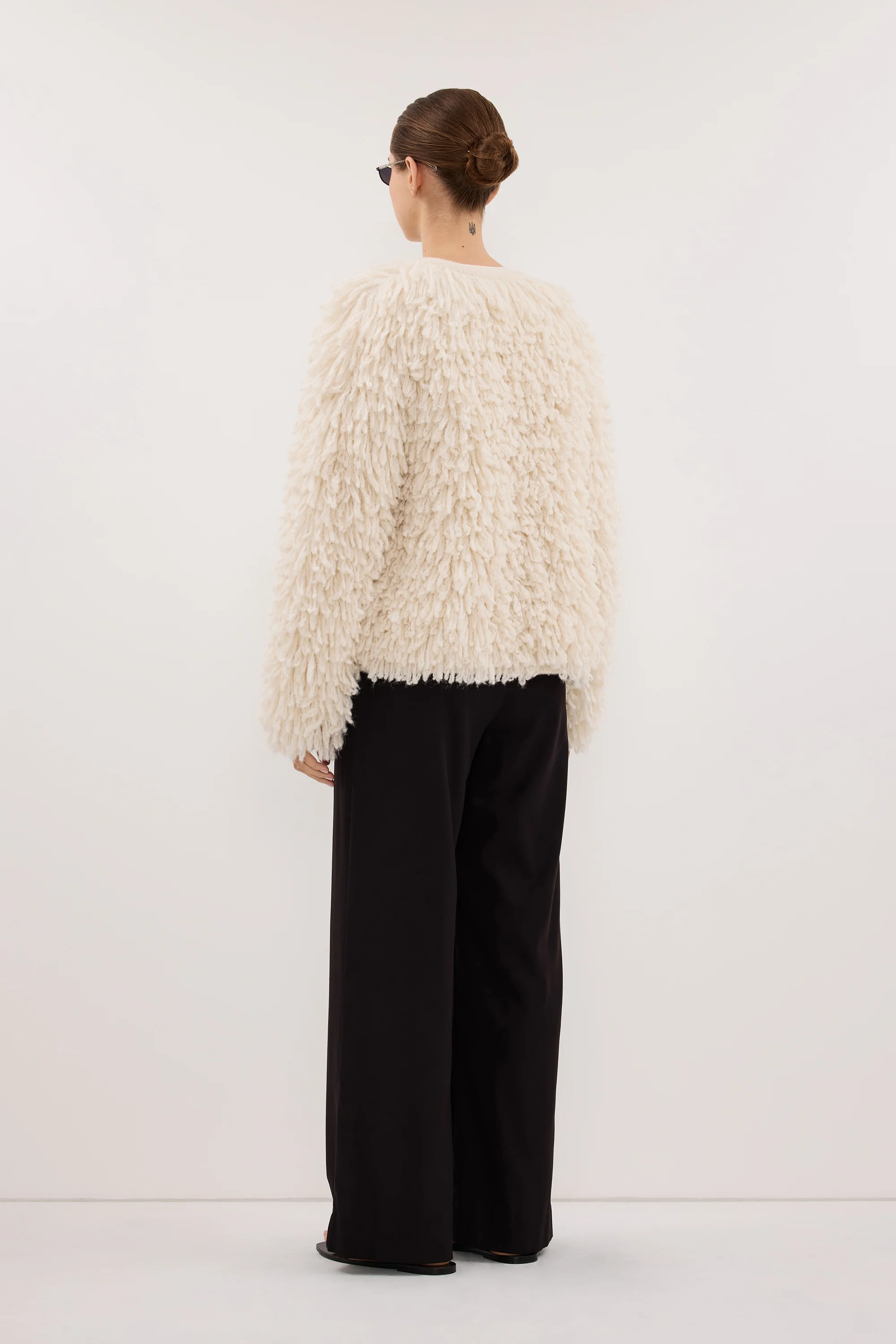 LANA CREAM LONGLINE KNIT CARDIGAN - Image 5