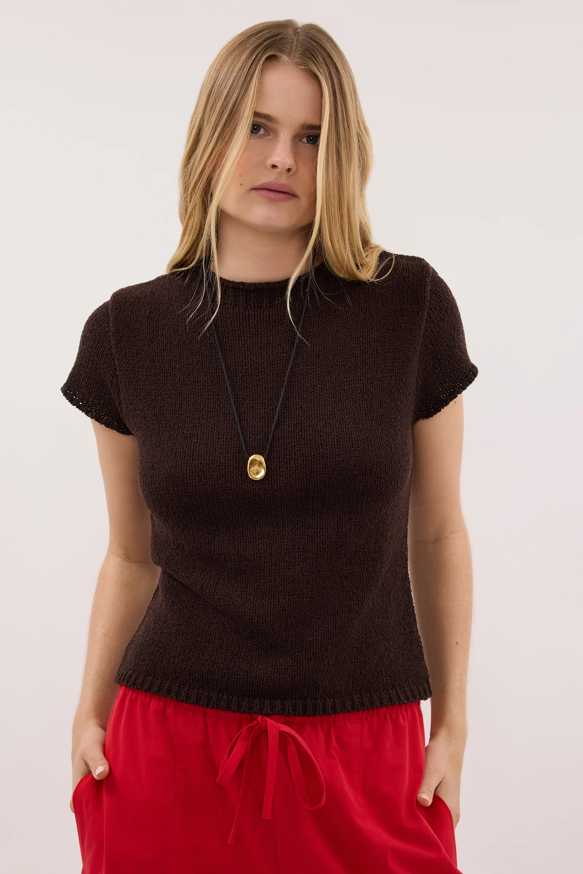 LEO CHOC KNIT TOP - Image 2