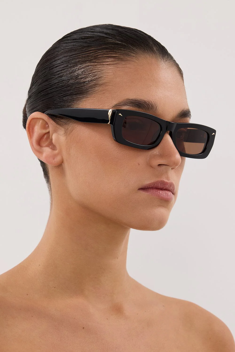 LUV LOU THE TOMMY BLACK SUNGLASSES - Image 2