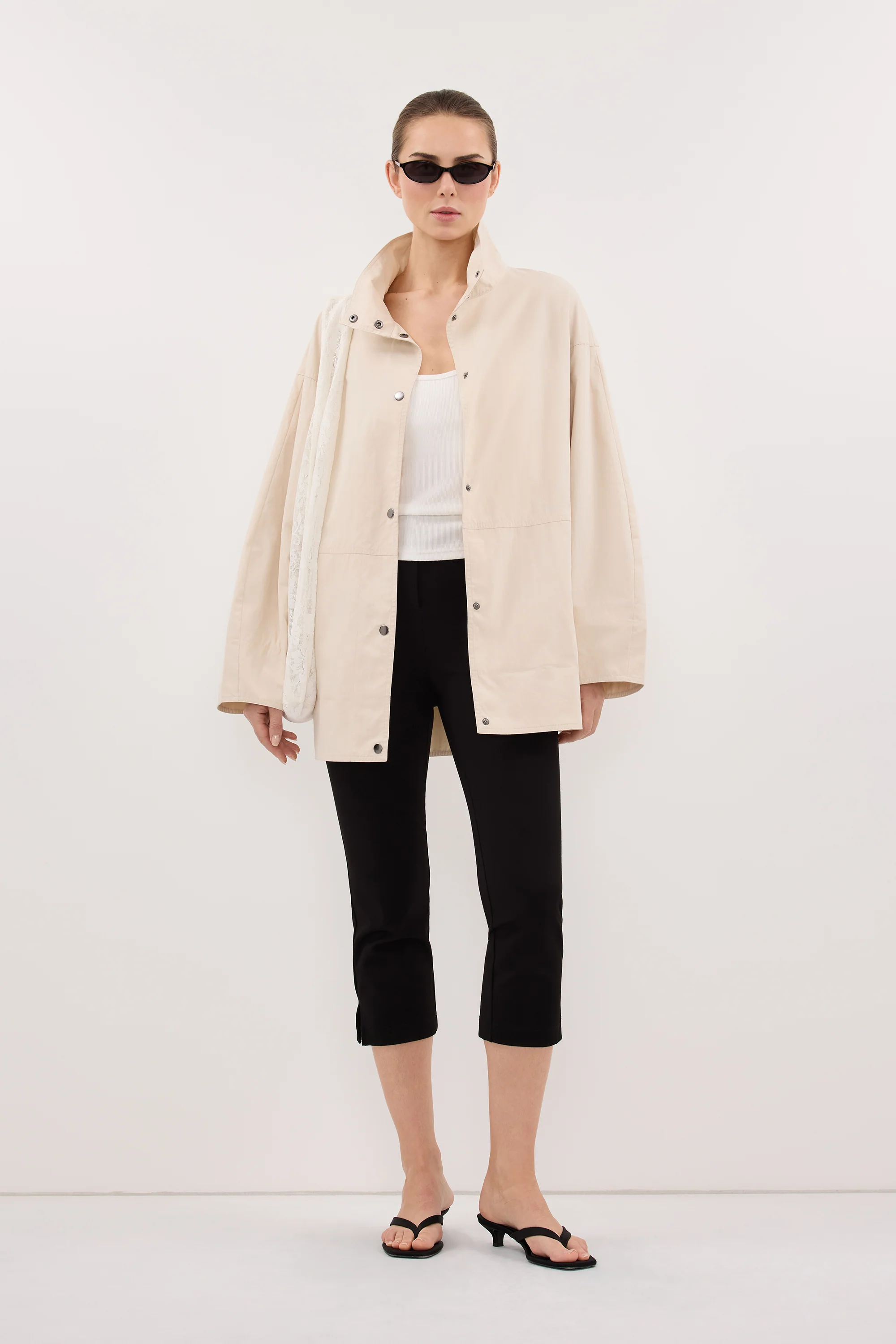 MARIS OYSTER MID LENGTH JACKET - Image 3