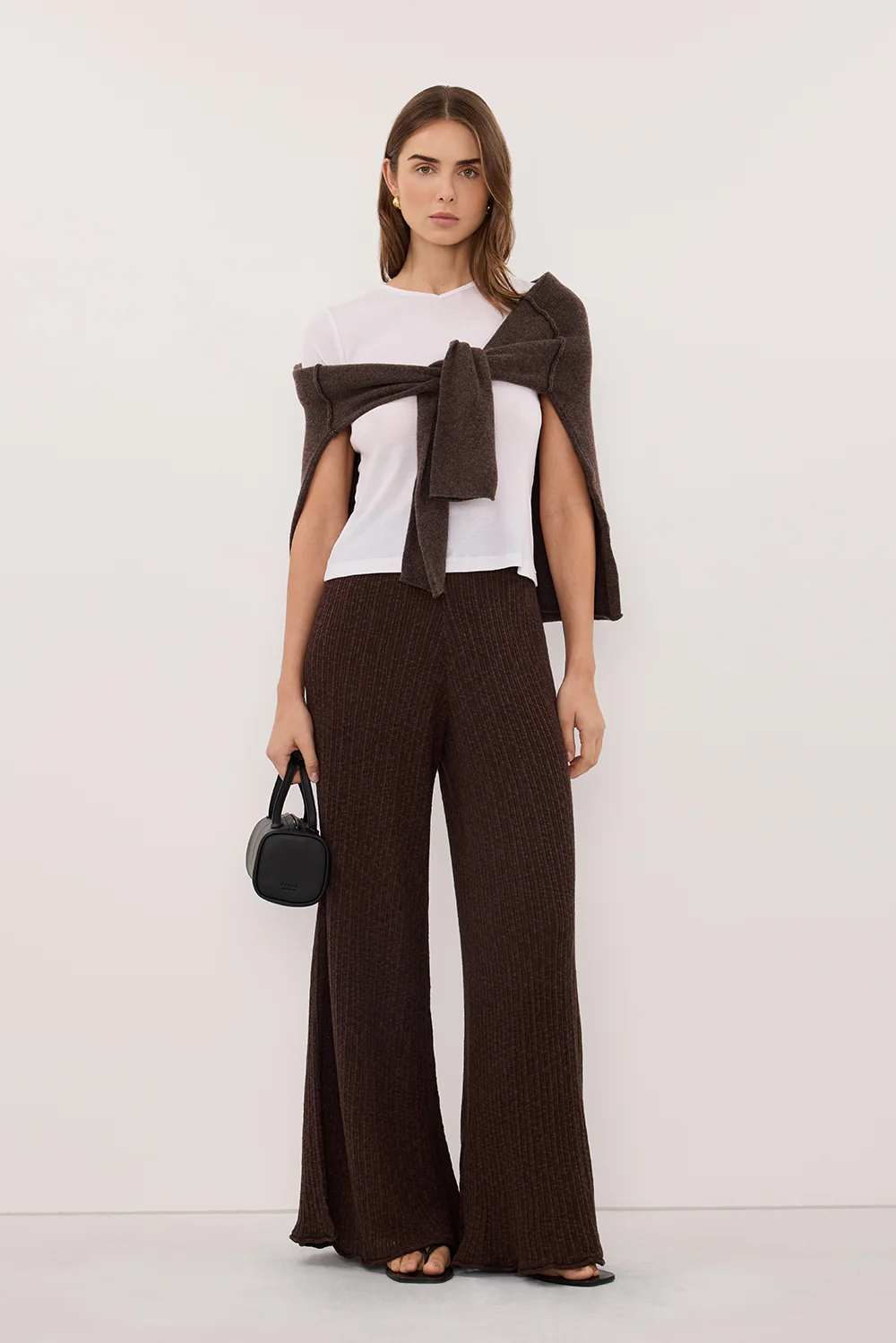 MAX CHOC WIDE LEG KNIT PANT
