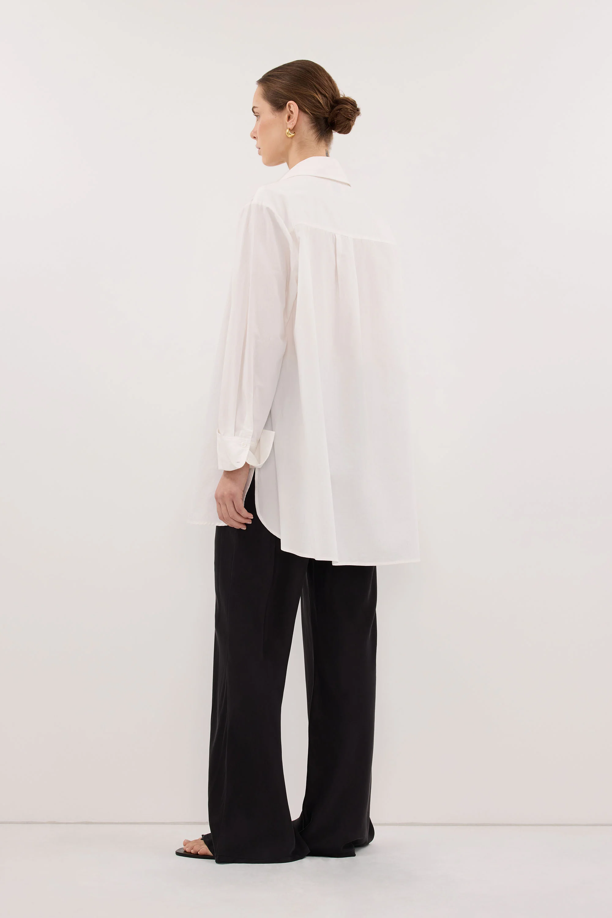 MELANI BLACK SILK BIAS PANT - Image 4