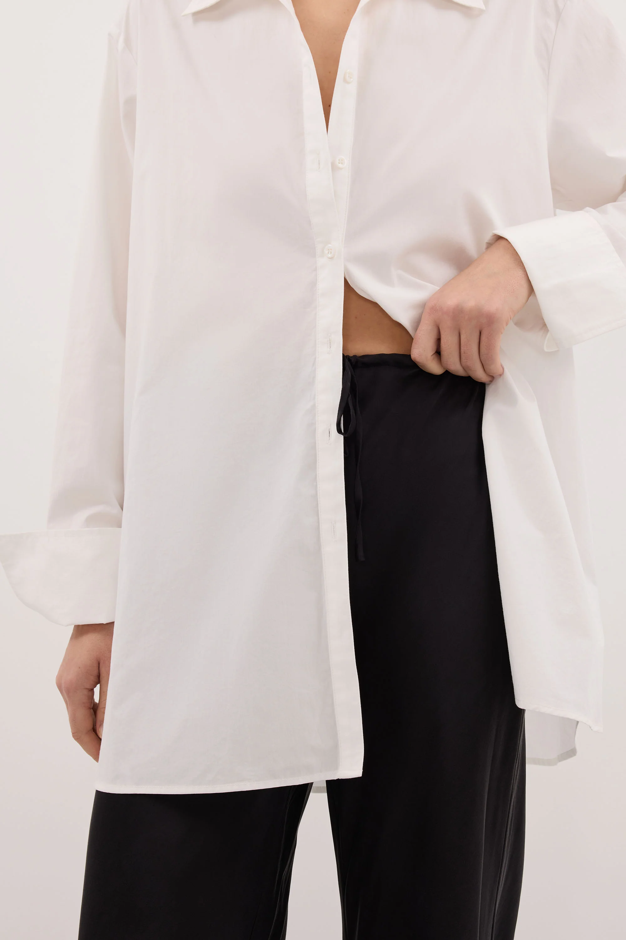 MELANI BLACK SILK BIAS PANT - Image 5