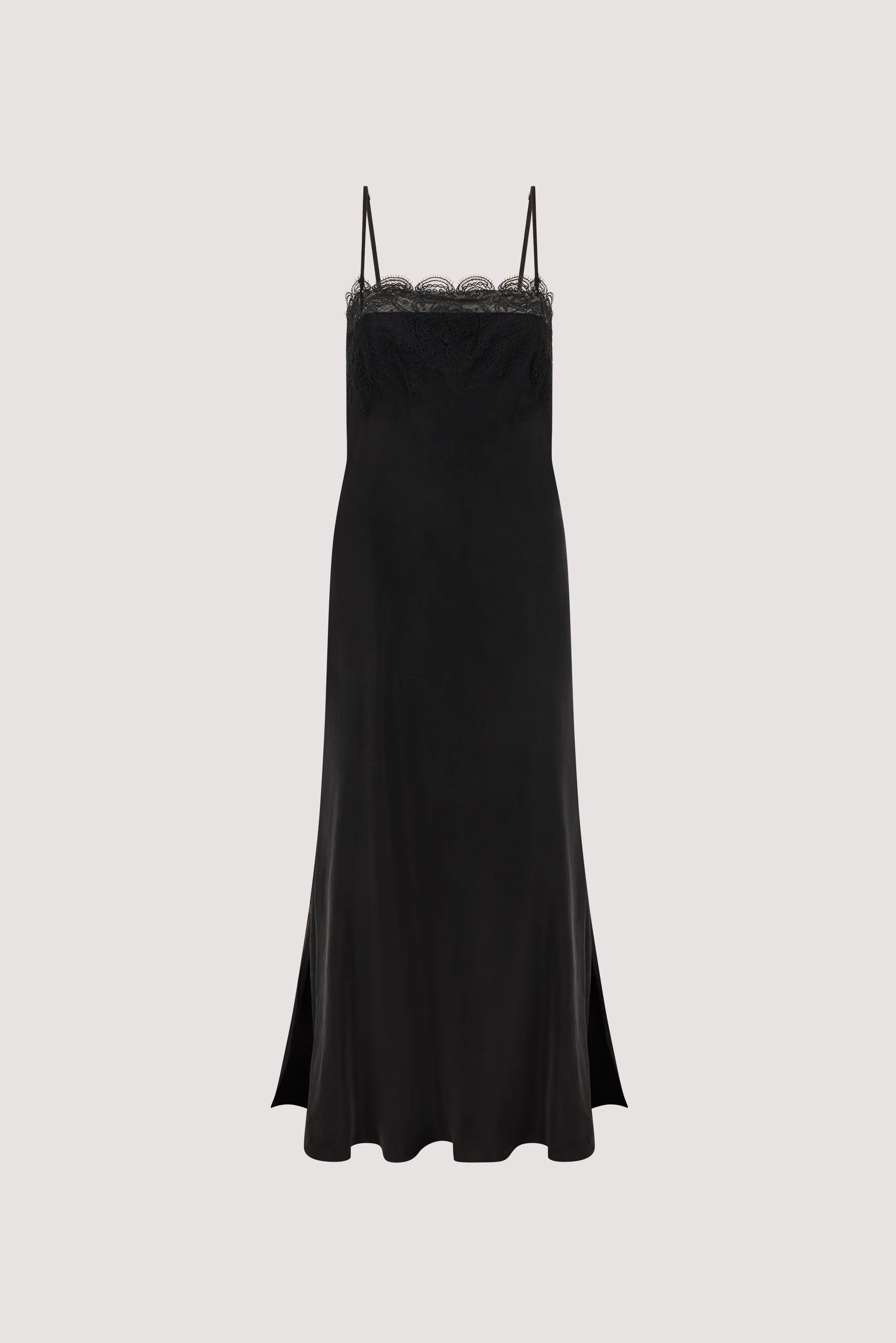 MINA BLACK CUPRO LACE DRESS - Image 6