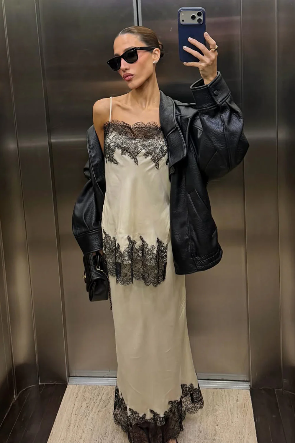MINA STRAW CUPRO LACE TOP - Image 2