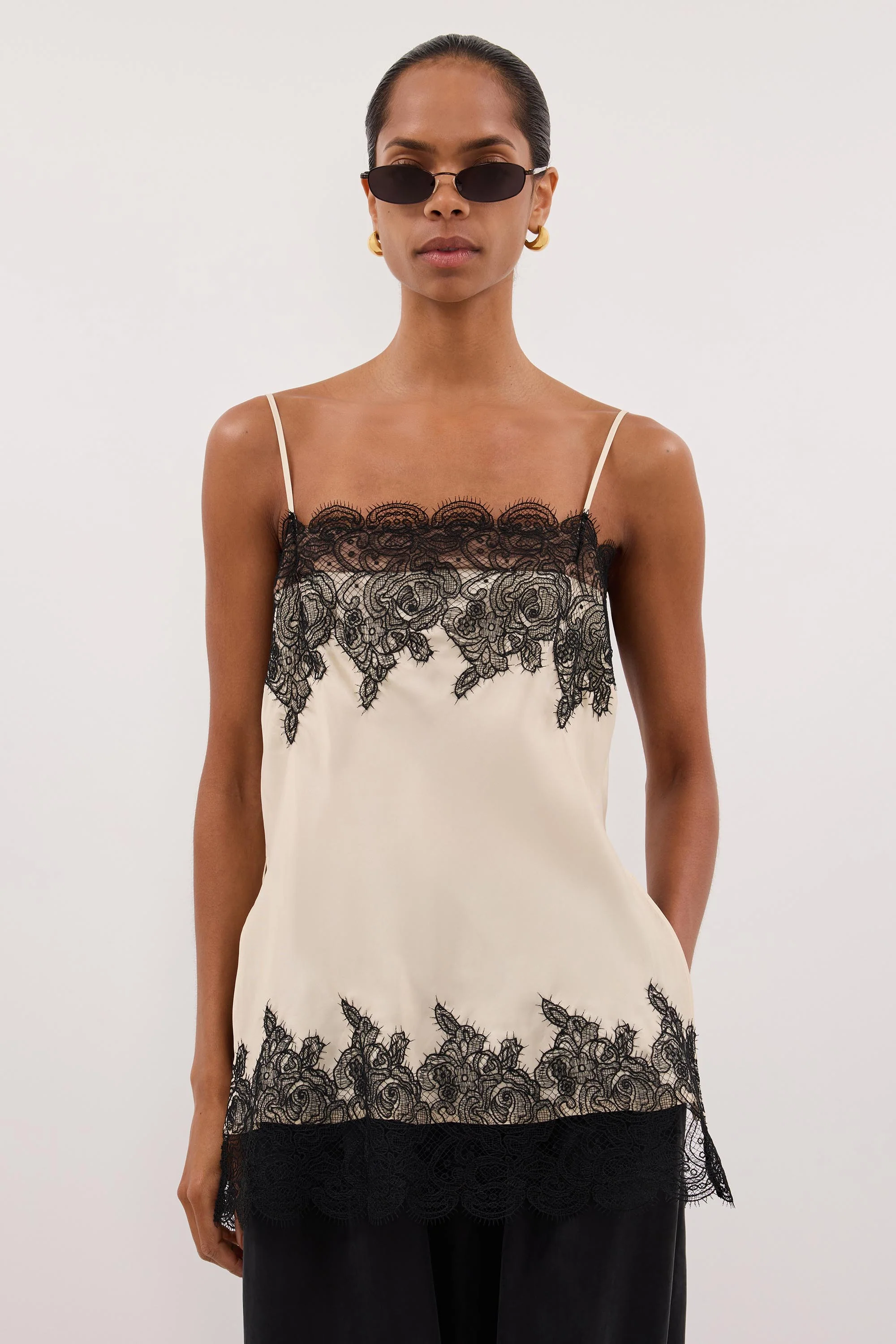MINA STRAW CUPRO LACE TOP - Image 5