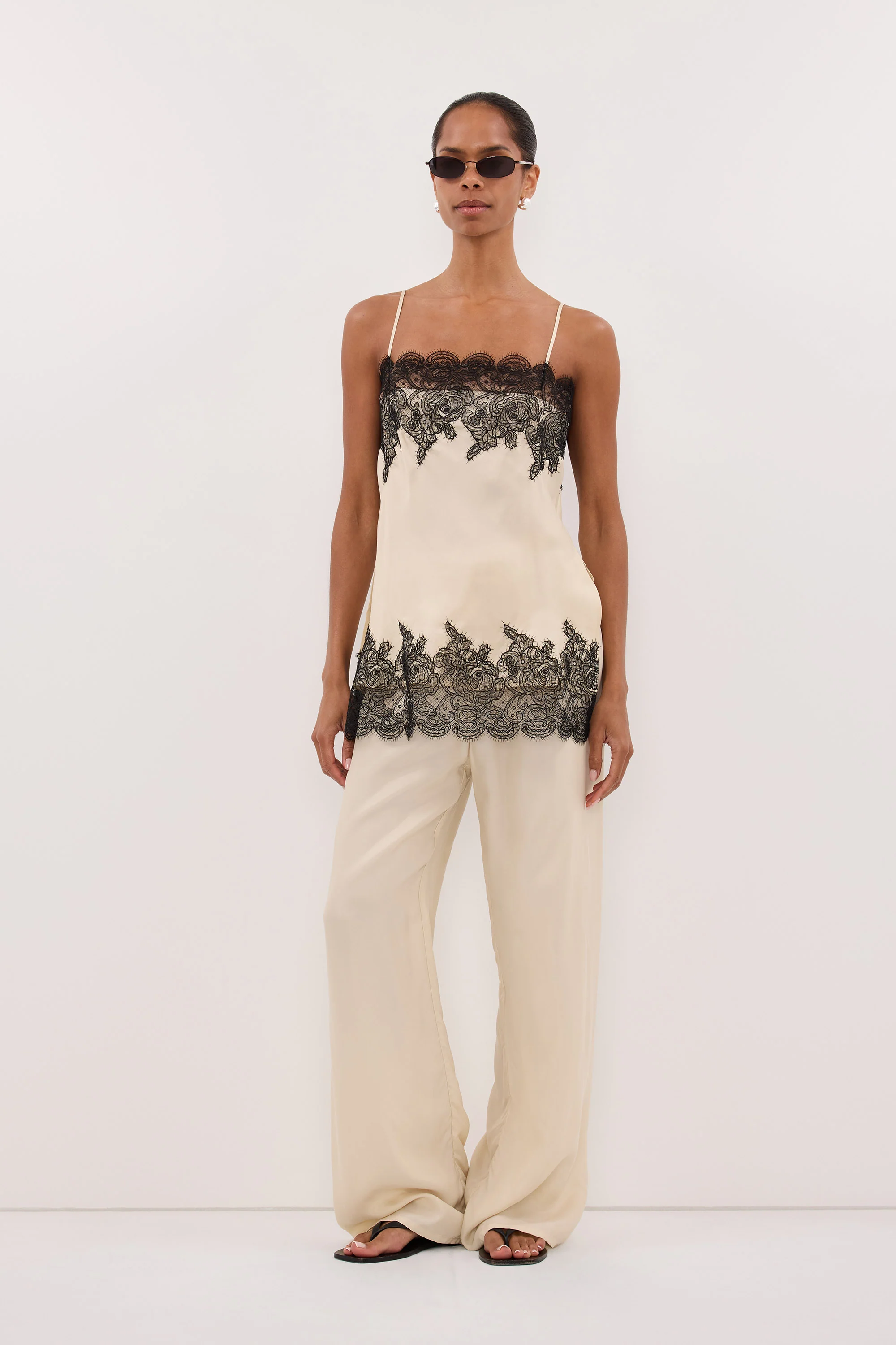 MINA STRAW CUPRO LACE TOP - Image 7