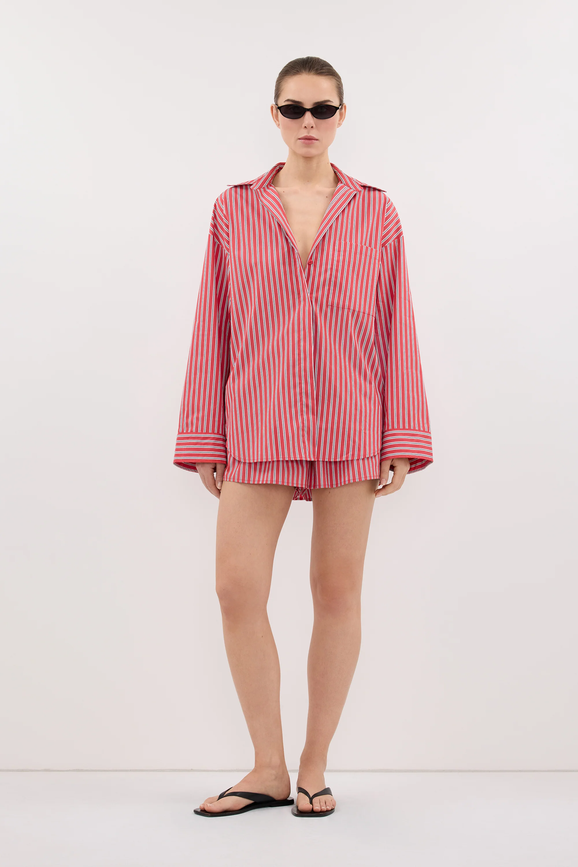 MISHA RED STRIPE SHIRT - Image 6