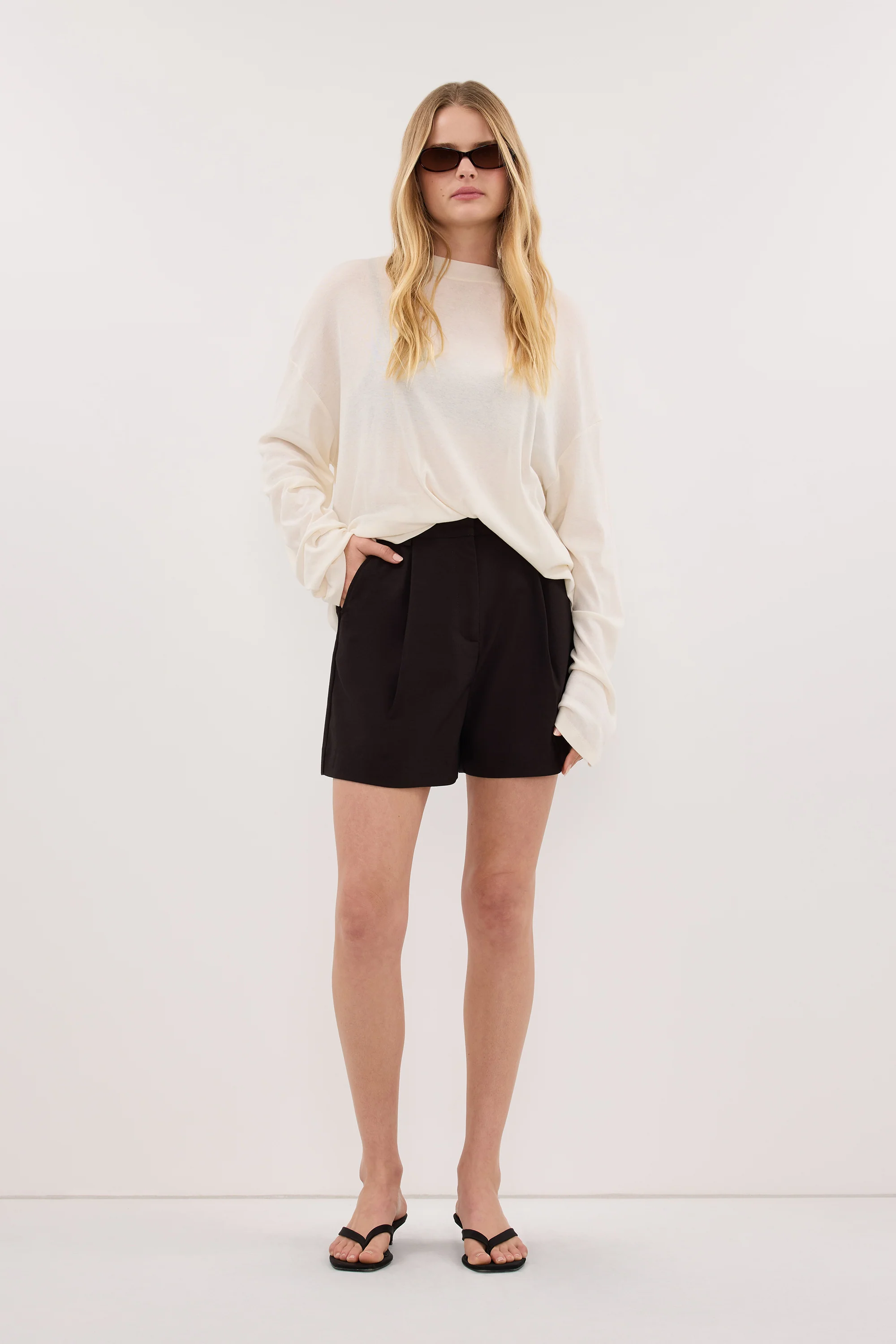 MONIQUE PEAT CHOC TAILORED SHORT