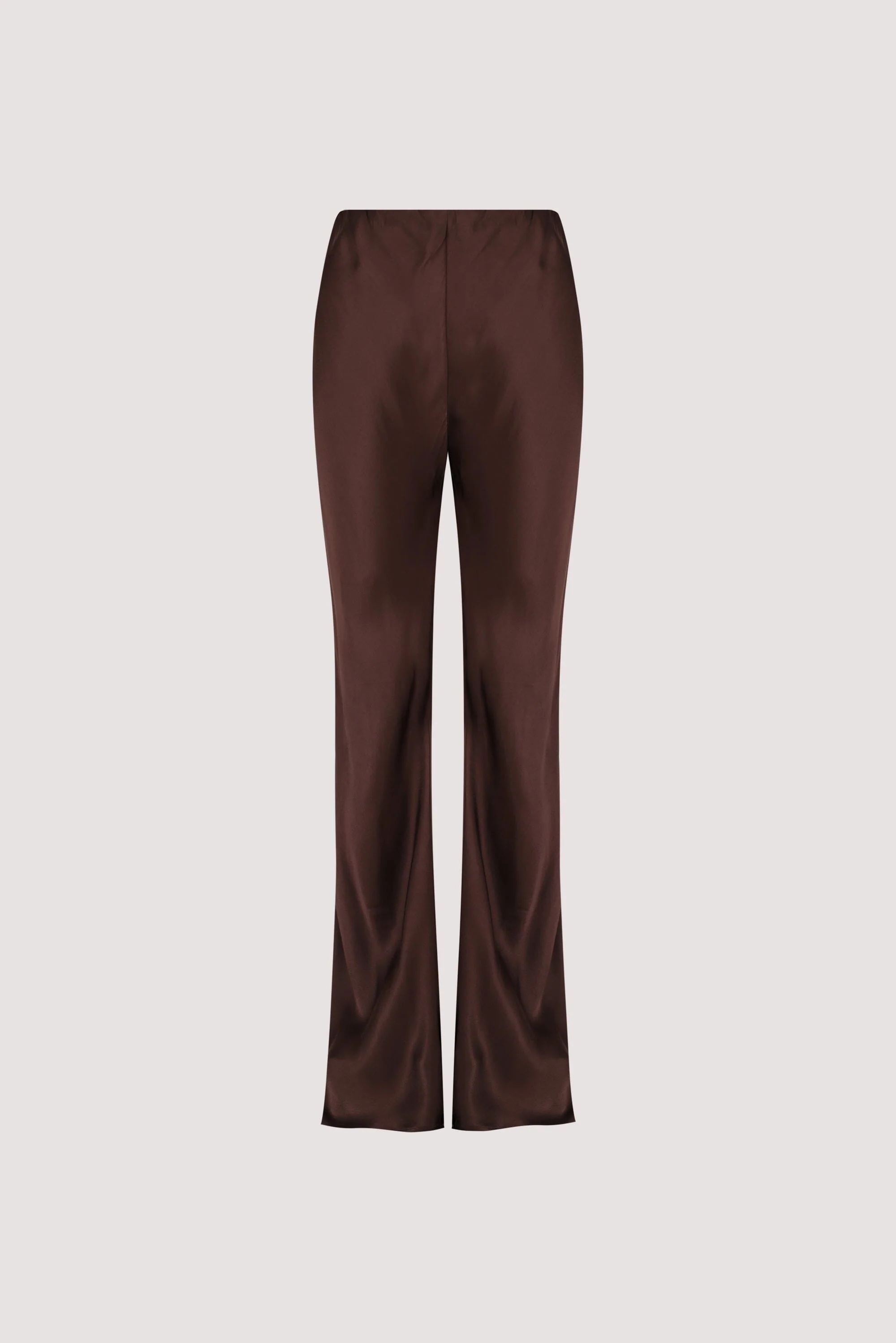 NIKKI BITTER CHOC SATIN BIAS PANT - Image 7