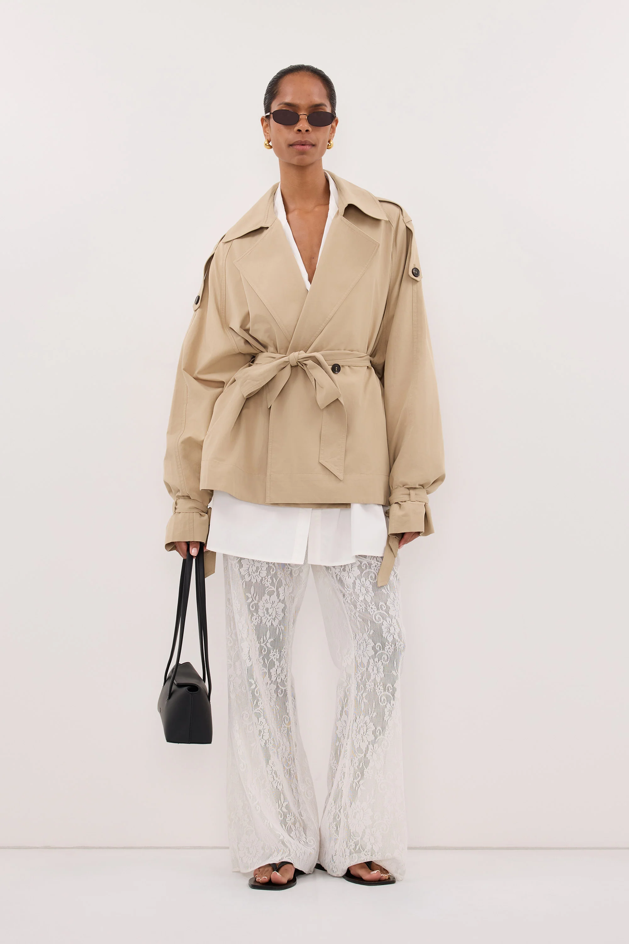 NINA STONE LIGHTWEIGHT MINI TRENCH - Image 6